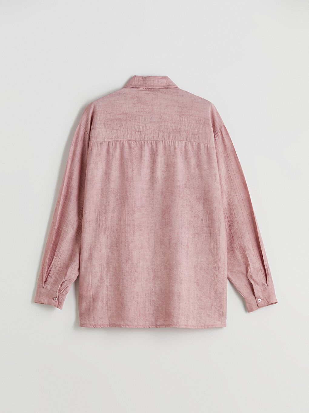 Pembe Dokulu Kadın Gömlek Tunik-5