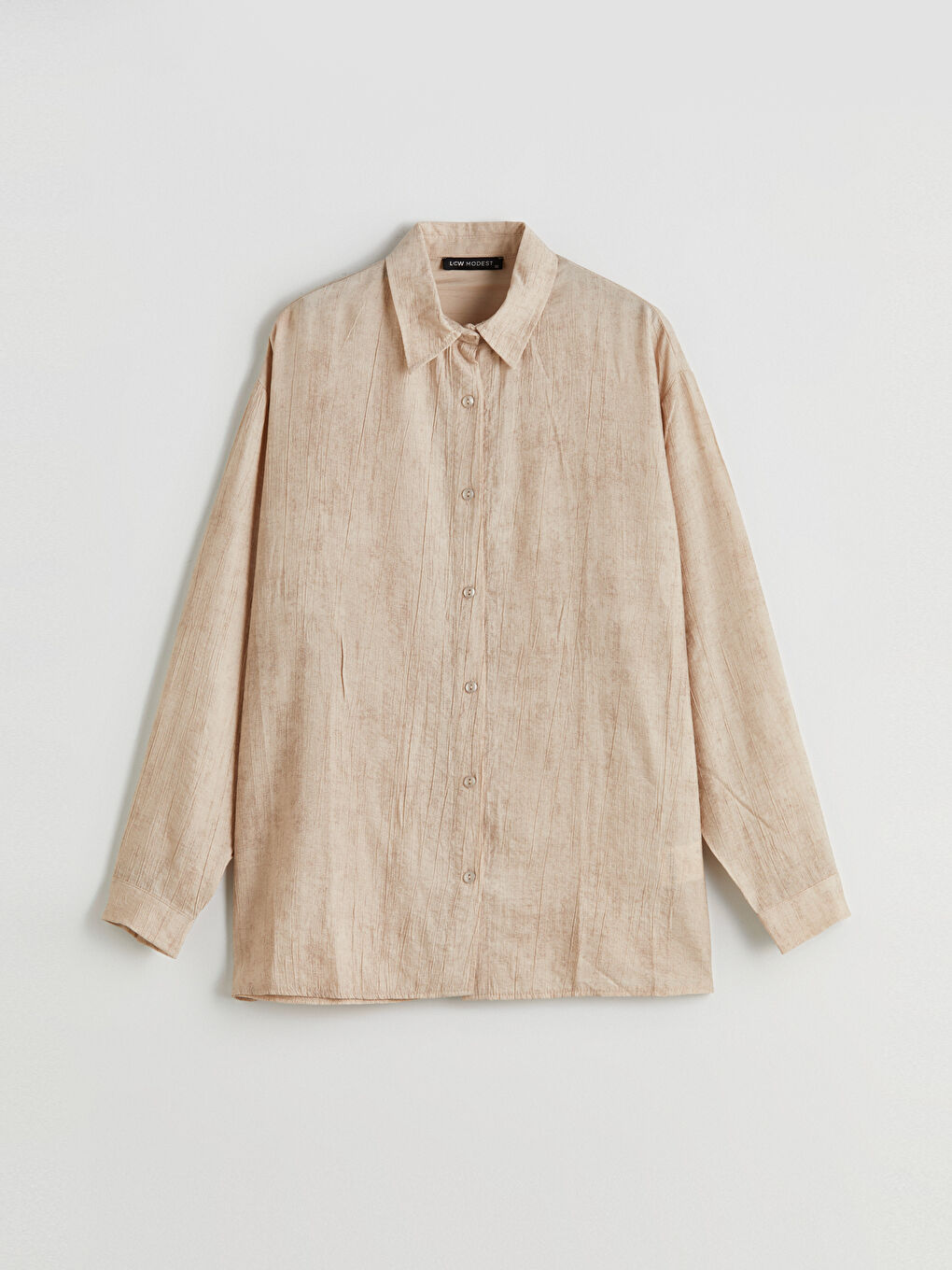 LCW Modest Textured Women's Shirt Tunic -S5P773Z8-GF0