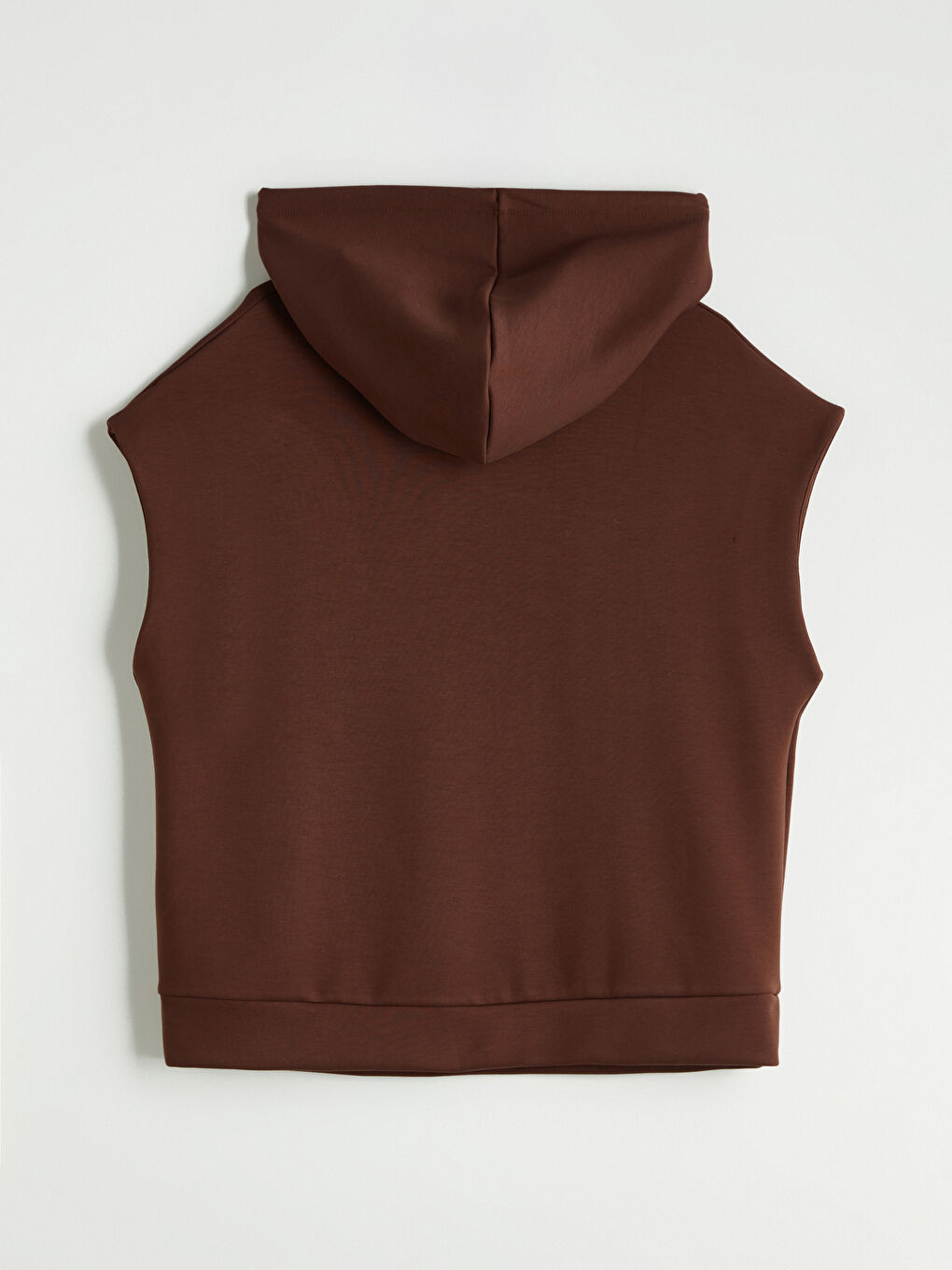 Kahverengi Kanguru Cepli Kadın Hoodie-5