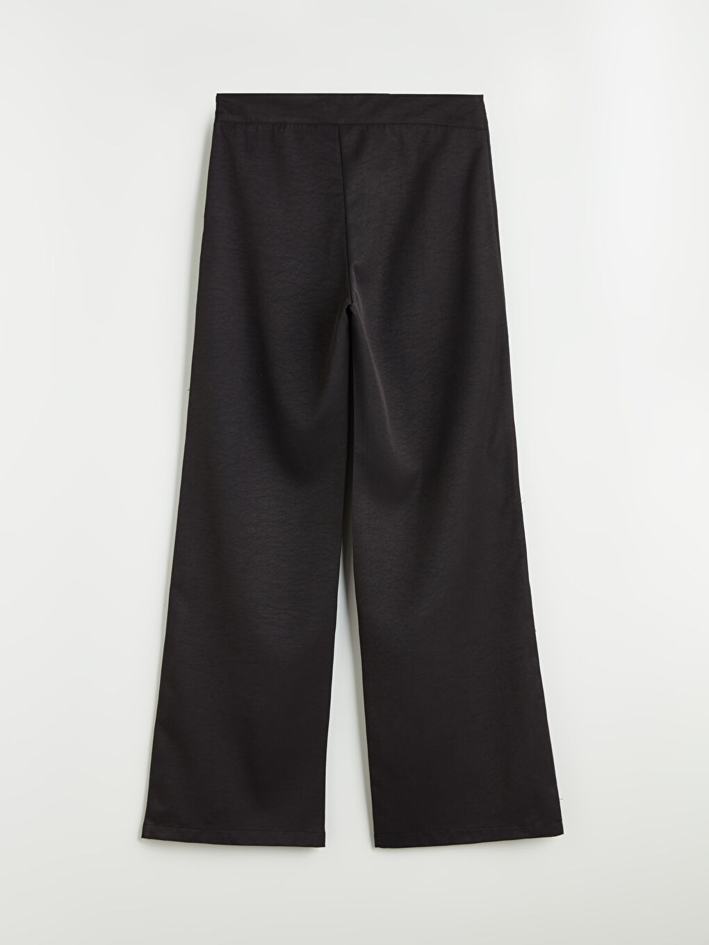 Zip-Up High-Waisted Wide Leg Women's Trousers-5