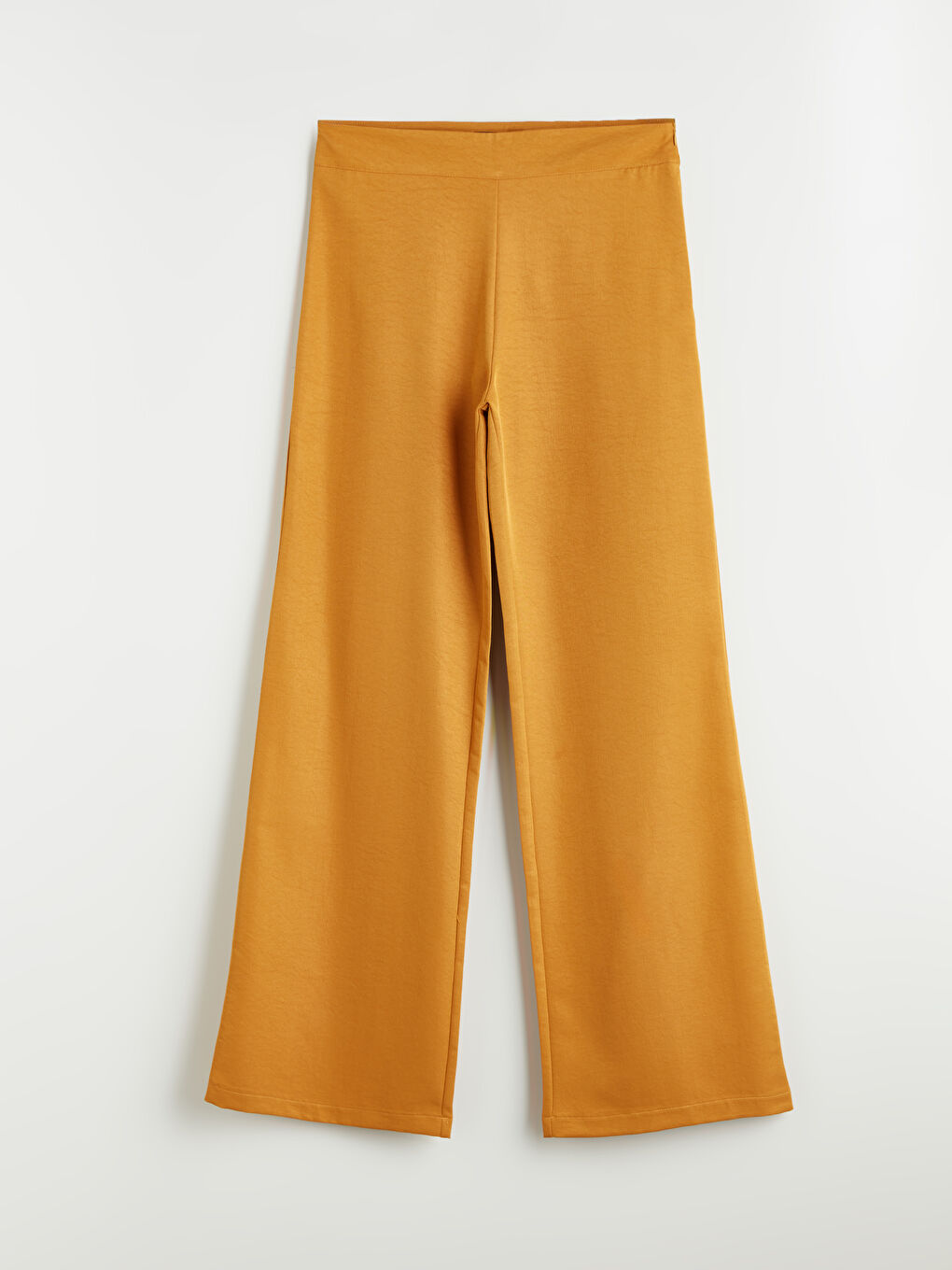 Pantalon Taille Haute à Jambe Large avec Fermeture Éclair pour Femmes-4