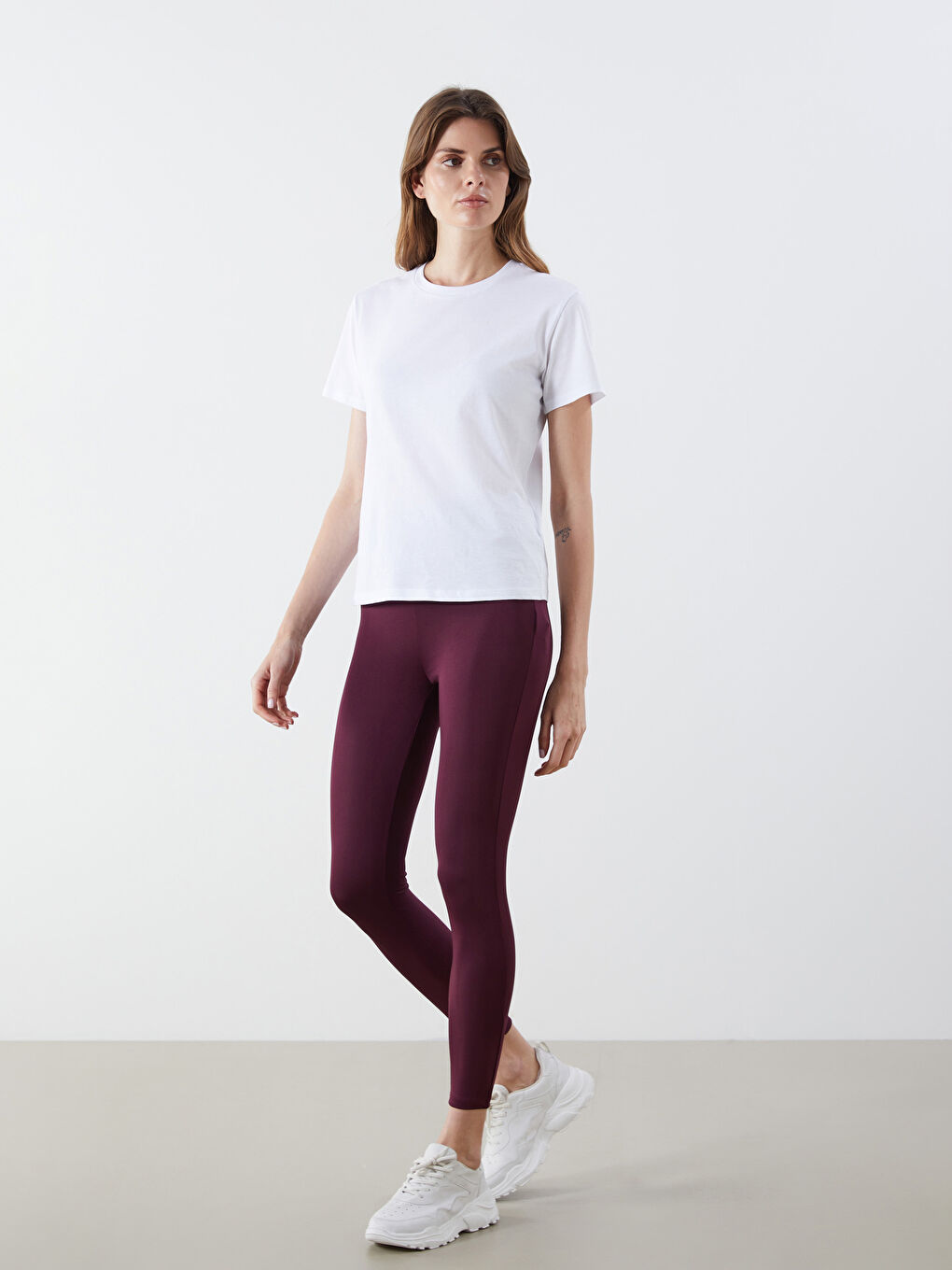 Elasticated Waist Women's Leggings -S5P818Z8-HNV