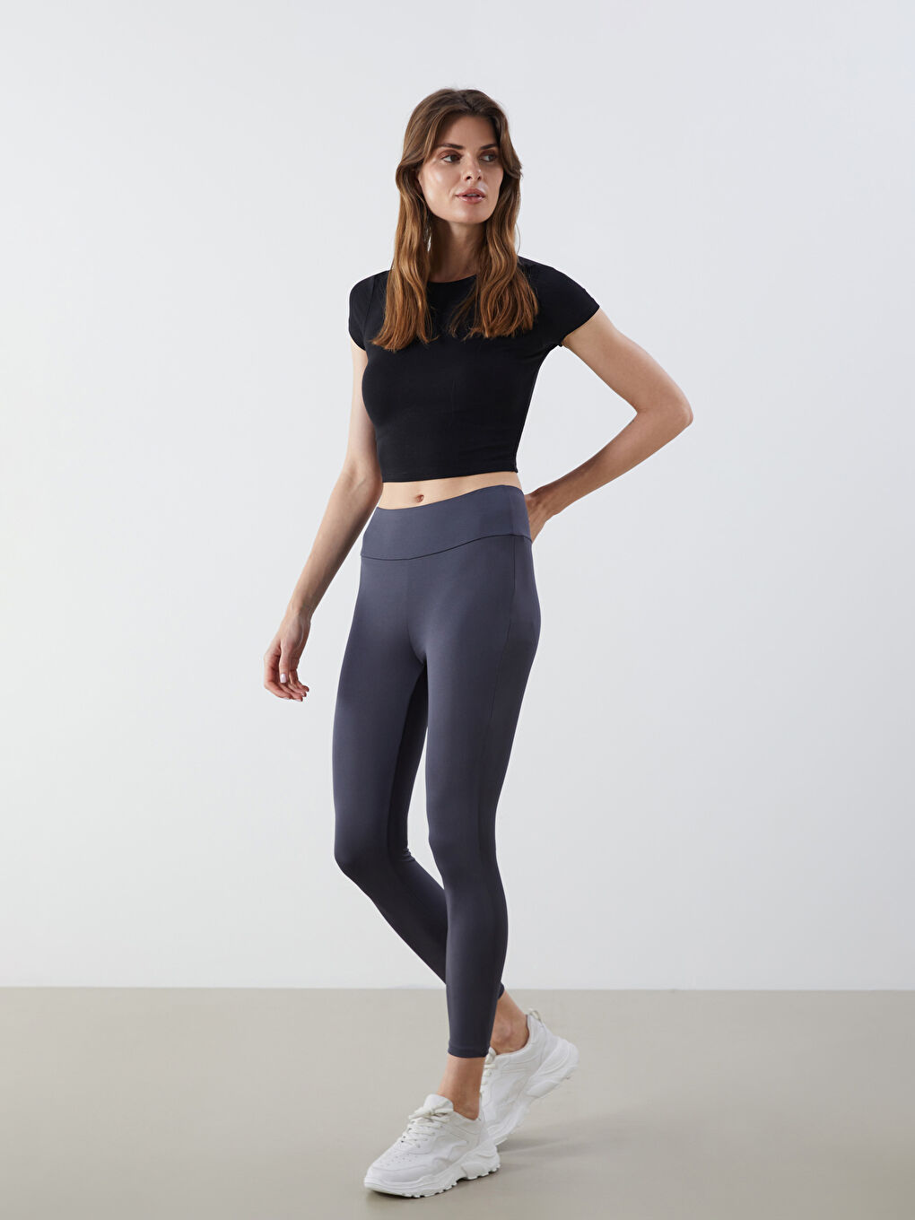 Elasticated Waist Women's Leggings -S5P818Z8-JNL