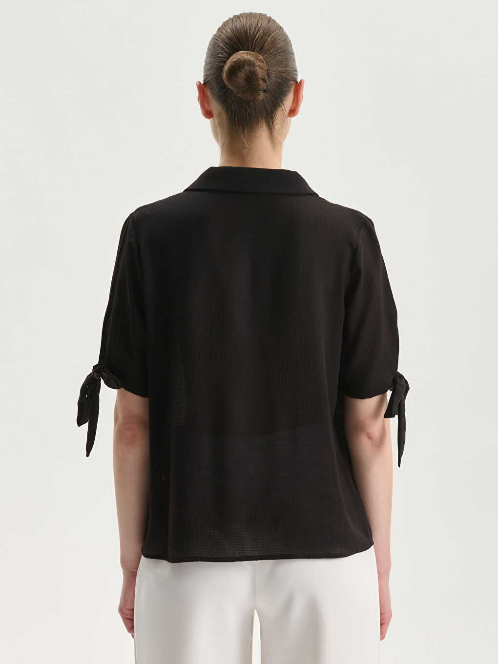 Loose Fit Textured Women's Shirt-3