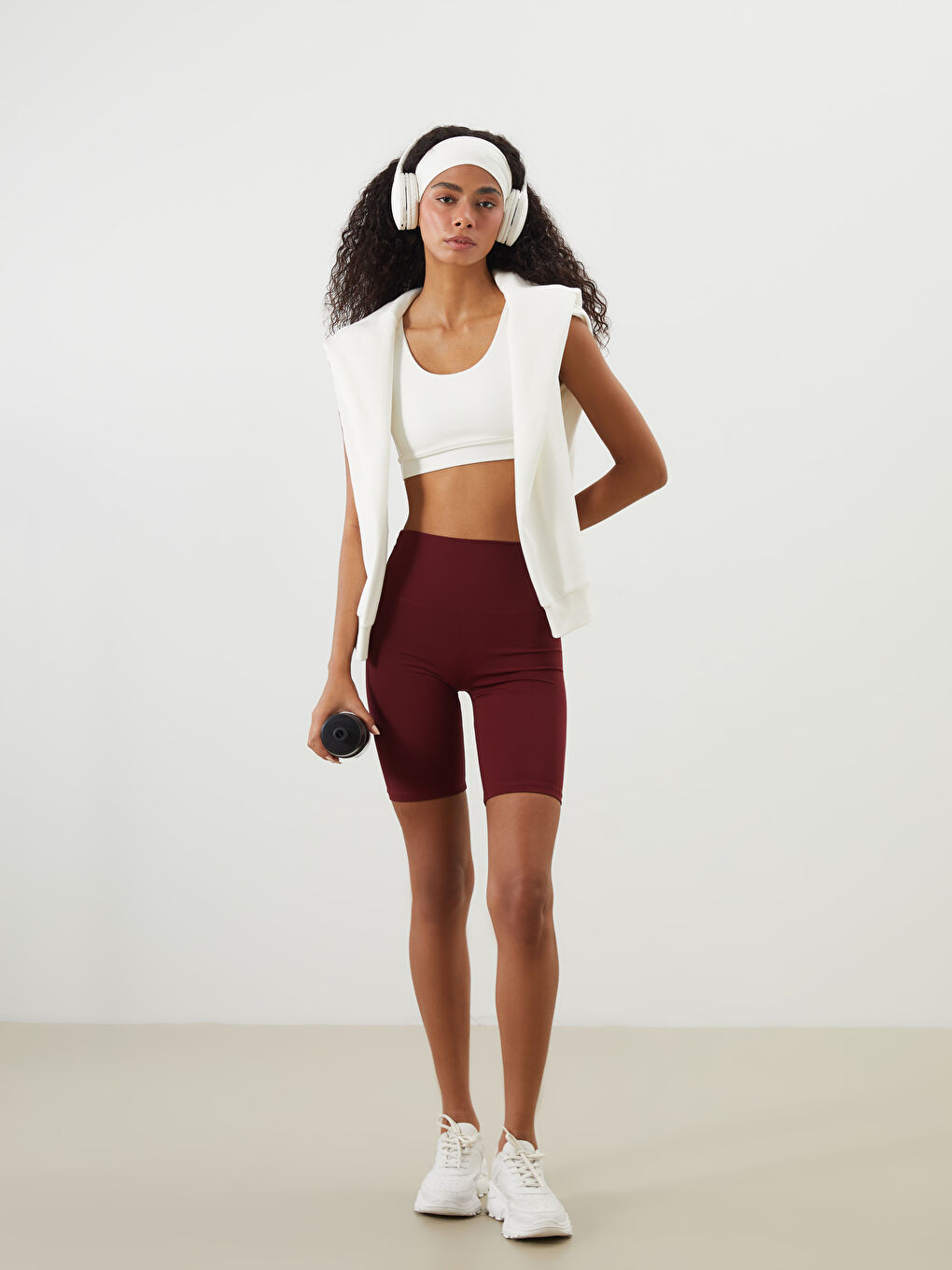 Women's Elastic Waist Sport Leggings -S5P838Z8-CWK