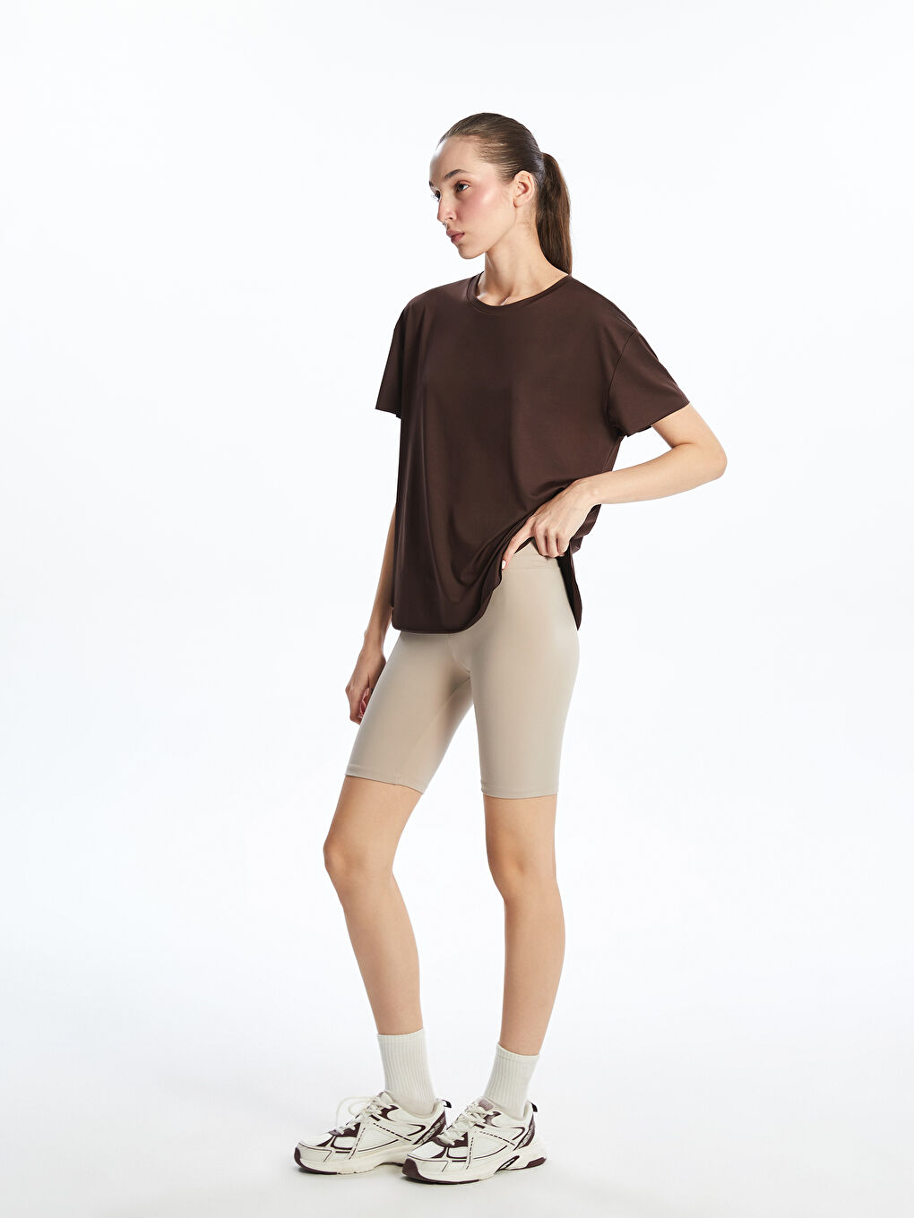 Women's Elastic Waist Sport Leggings -S5P838Z8-CR8
