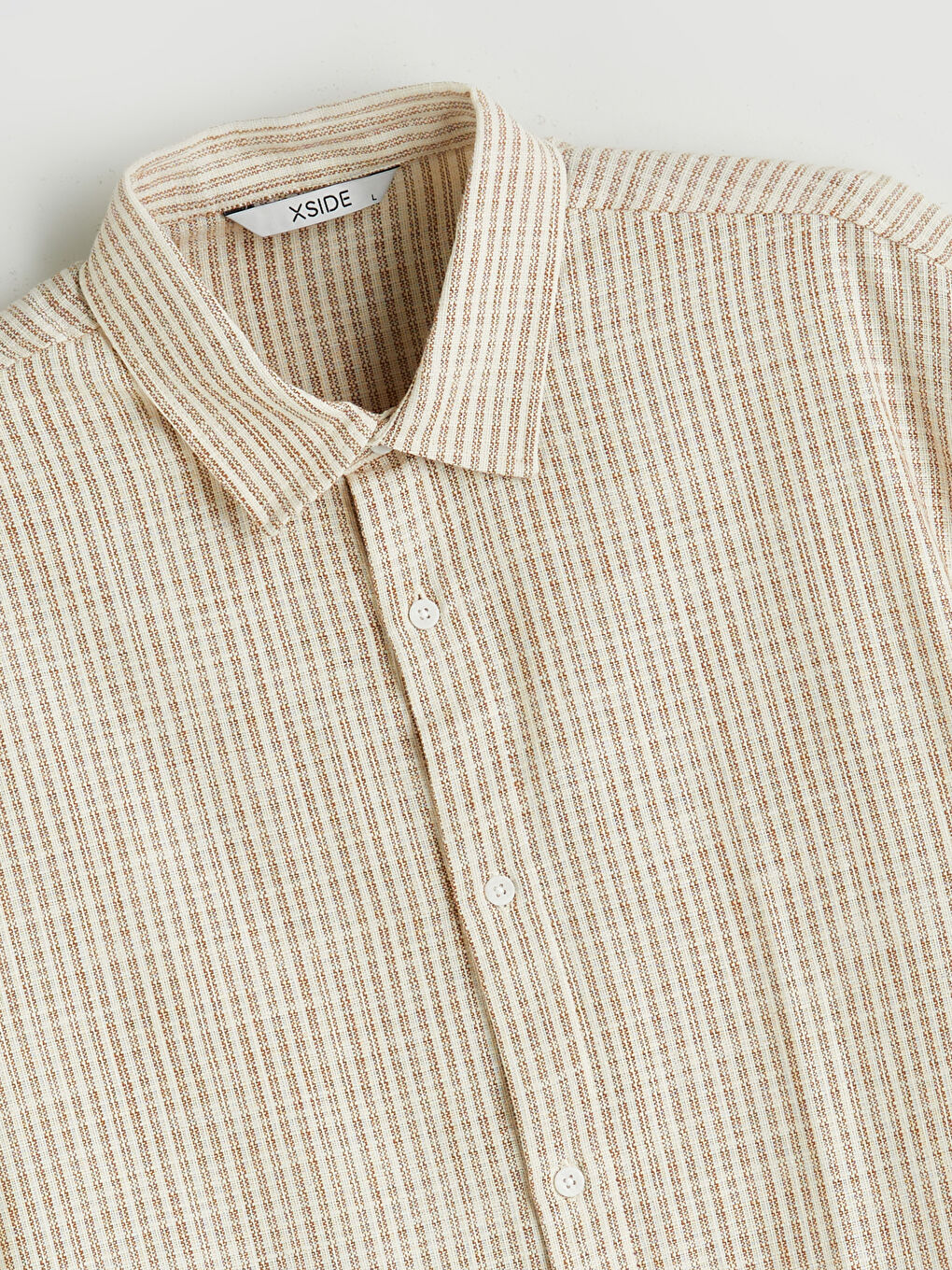 Relaxed Fit Short Sleeve Striped Men's Shirt -S5P863Z8-LF0