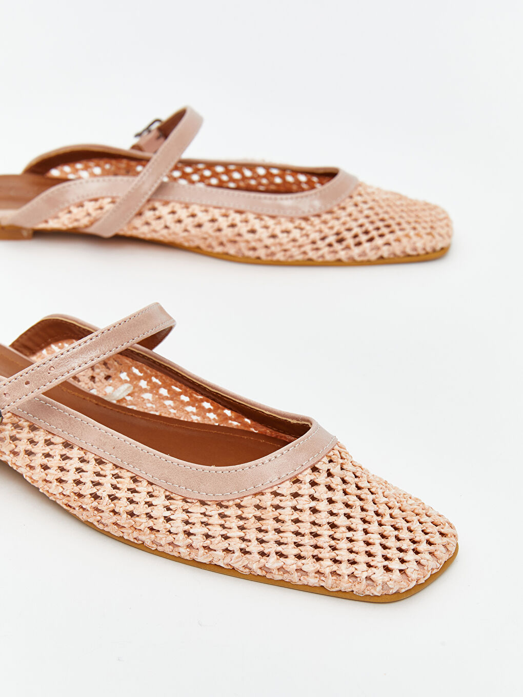 Pembe Deri Görünümlü Kadın Babet-2