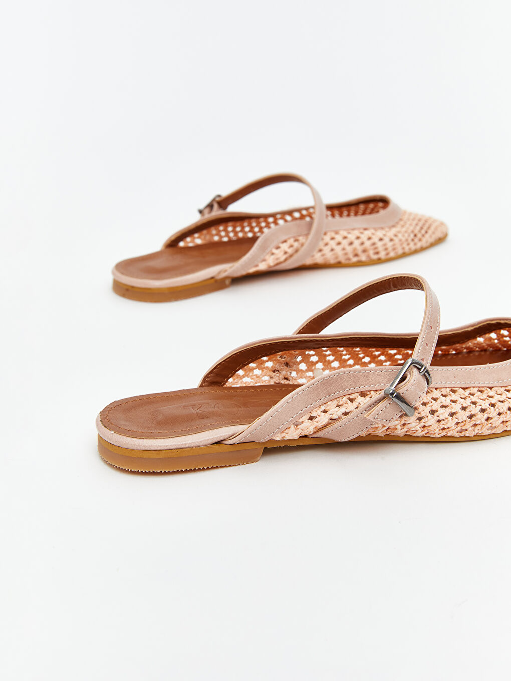 Pembe Deri Görünümlü Kadın Babet-4