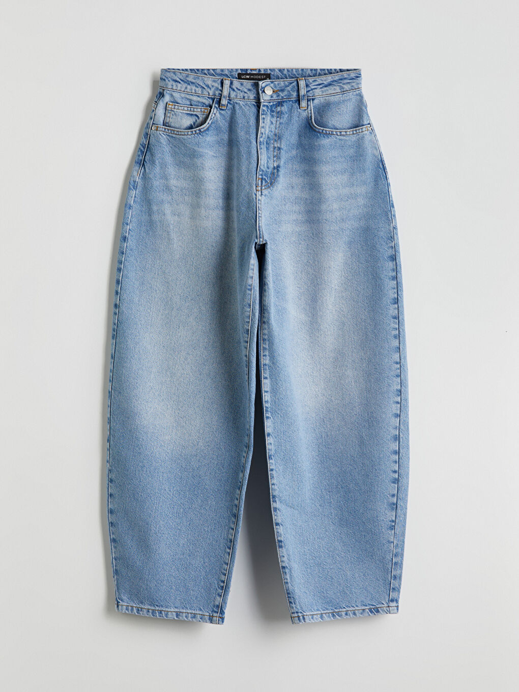 İndigo Balloon Fit Kadın Jean Pantolon-4