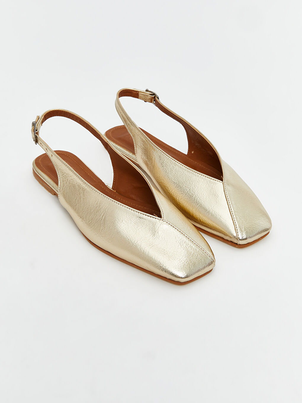 Sarı Kare Burun Kadın Babet