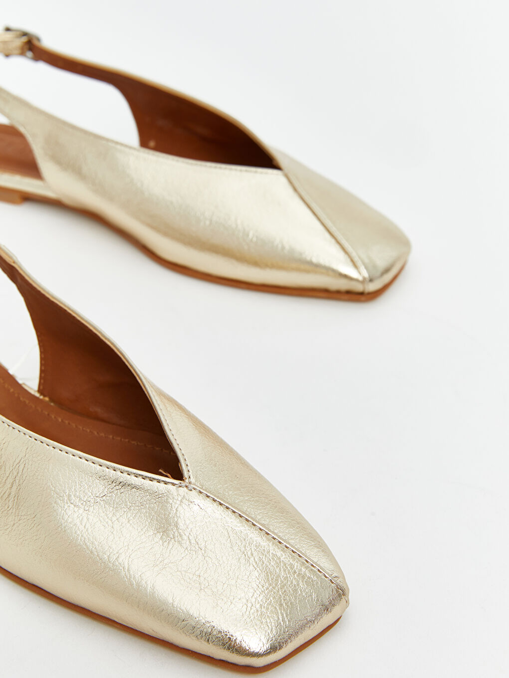 Sarı Kare Burun Kadın Babet-2