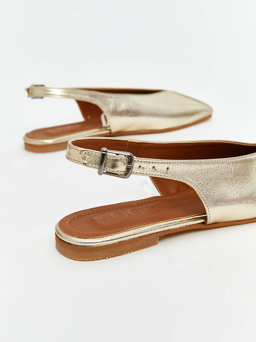 Sarı Kare Burun Kadın Babet-4