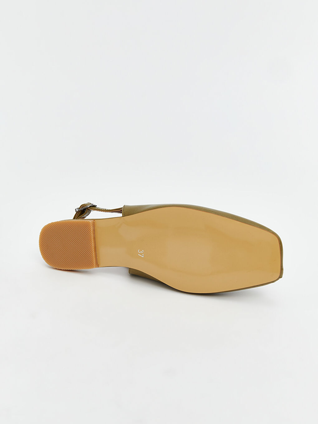 Yeşil Kare Burun Kadın Babet-3