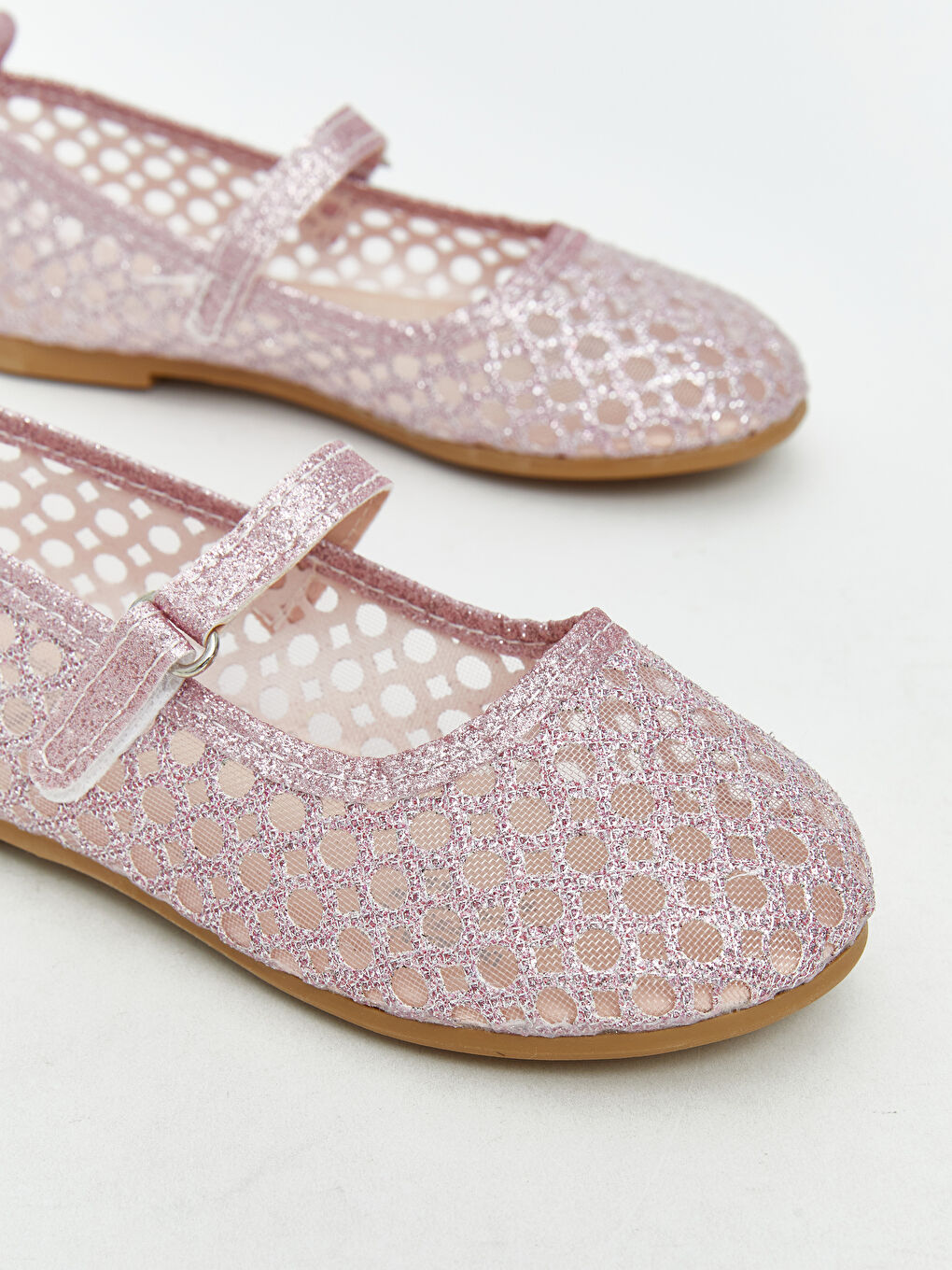 Pembe Cırt Cırtlı Kız Çocuk Babet-2