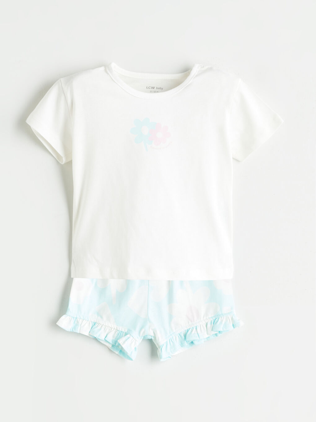 Floral Baby Girls' T-Shirt and Shorts 2 Pack -S5P924Z1-FDU