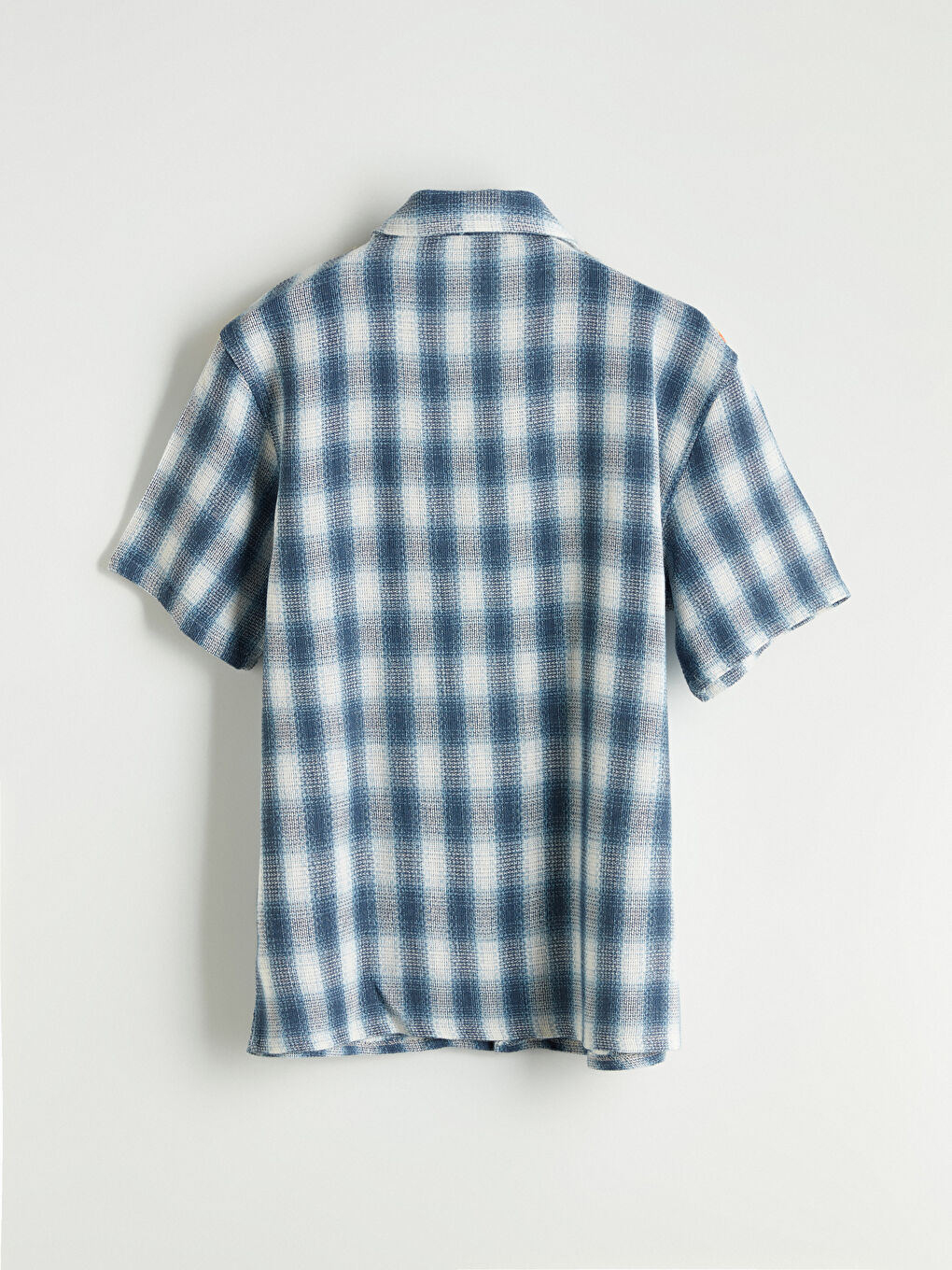 Relaxed Fit Short Sleeve Plaid Men's Shirt -S5P939Z8-LLC
