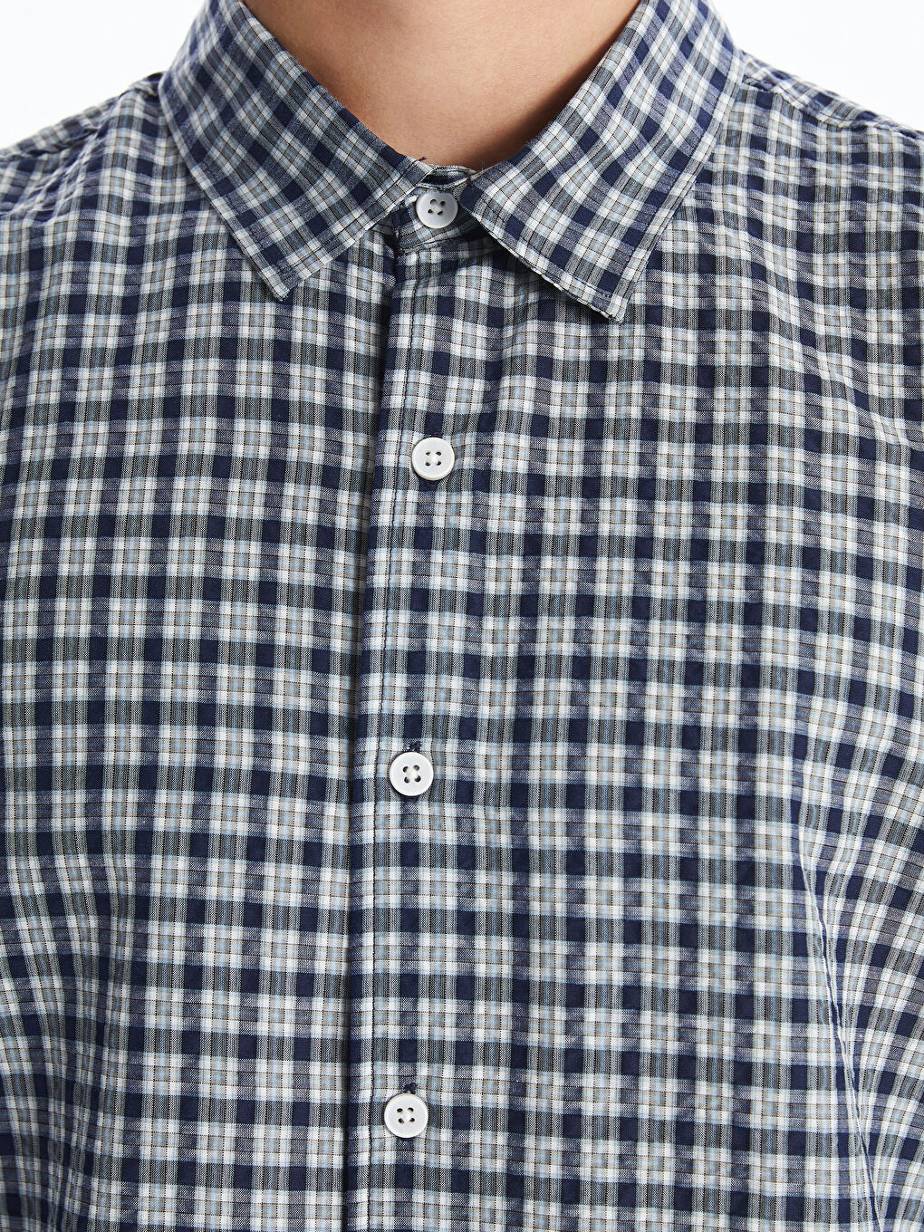 XSIDE Relaxed Fit Short Sleeve Plaid Men's Shirt -S5P944Z8-LLC