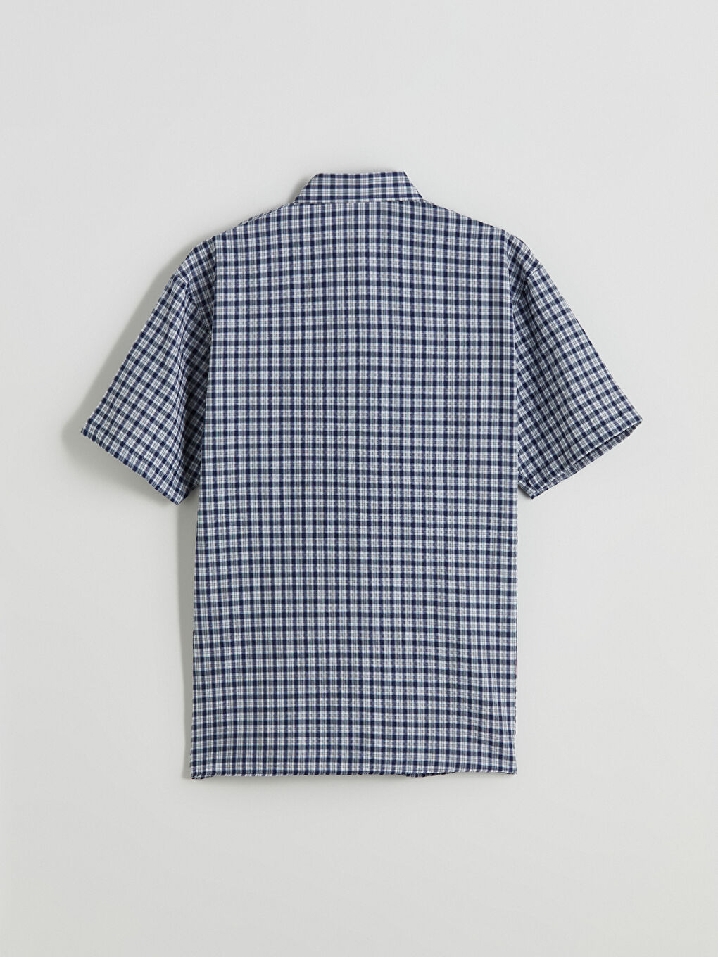 XSIDE Relaxed Fit Short Sleeve Plaid Men's Shirt -S5P944Z8-LLC