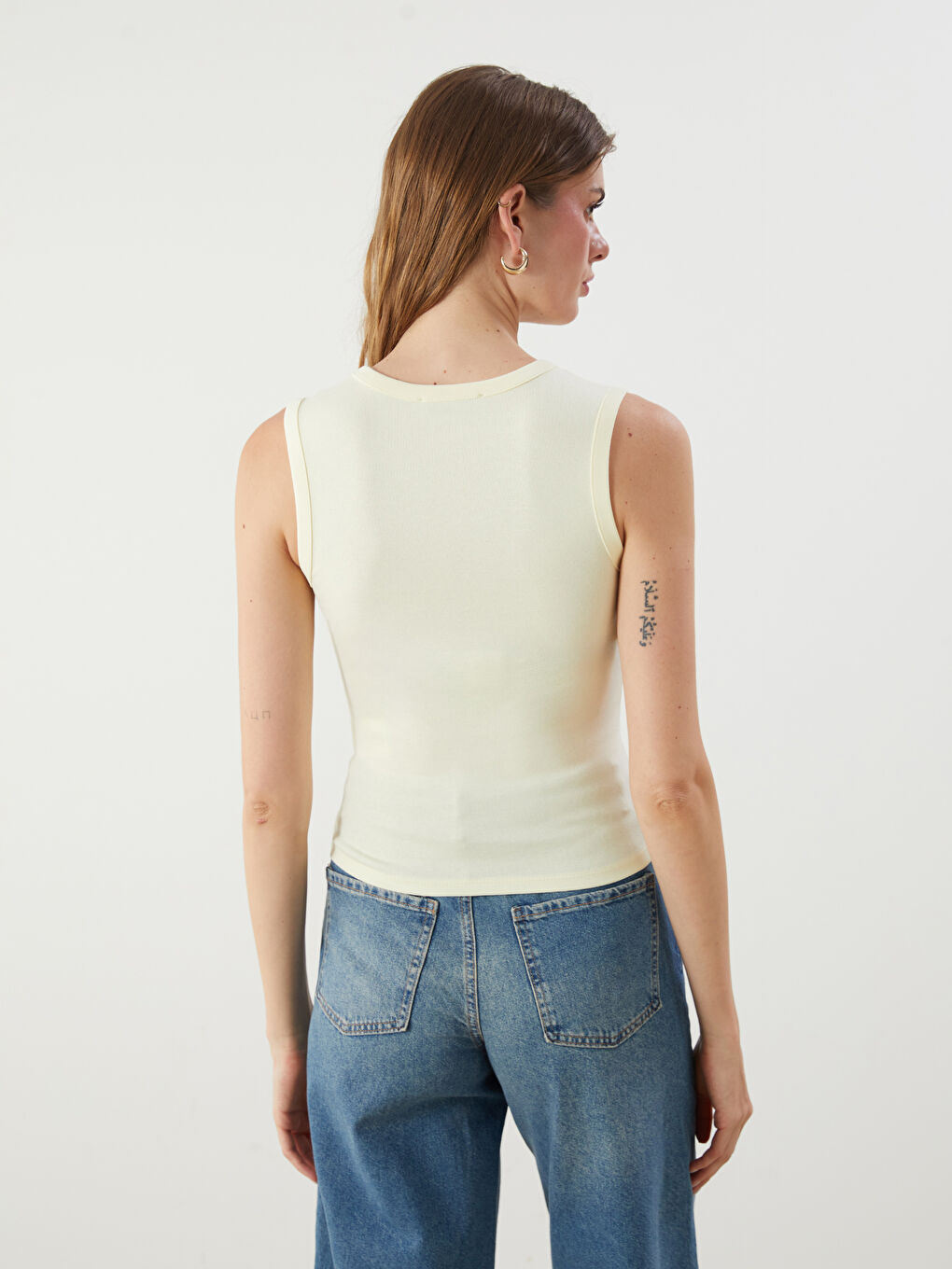 LCW Vision V Neck Women's Tank Top -S5P976Z8-FDR