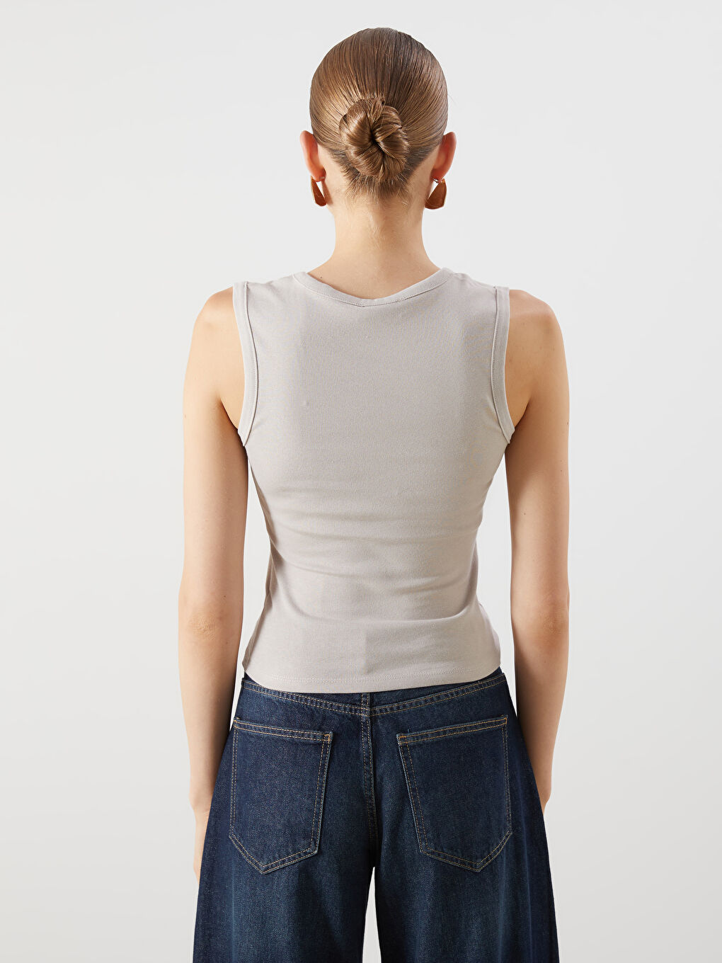 LCW Vision V Neck Women's Tank Top -S5P976Z8-FJS