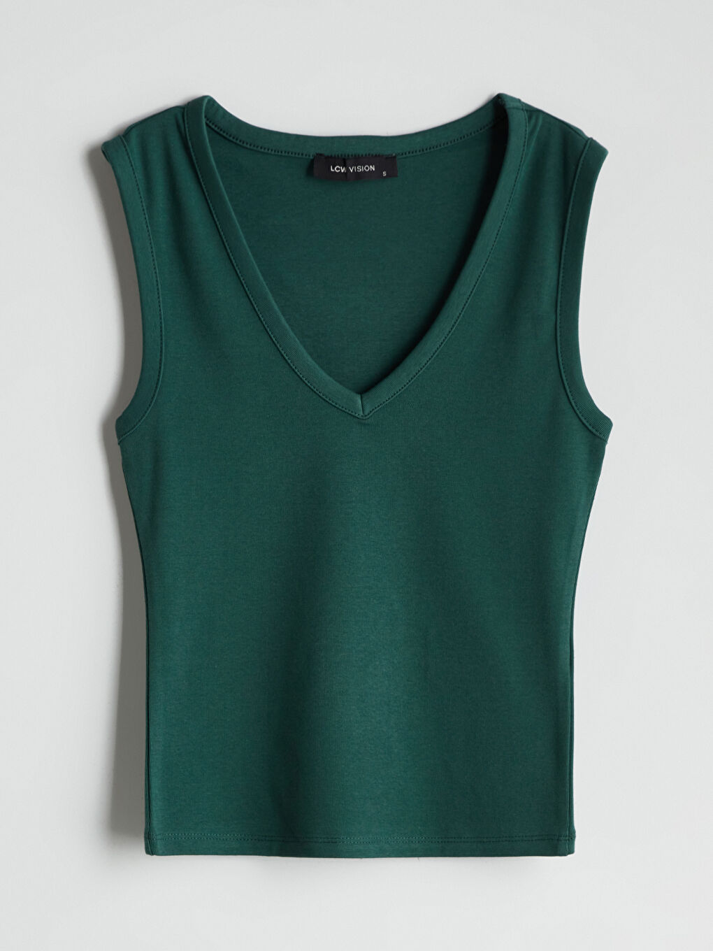 Yeşil V Yaka Kadın Atlet-4