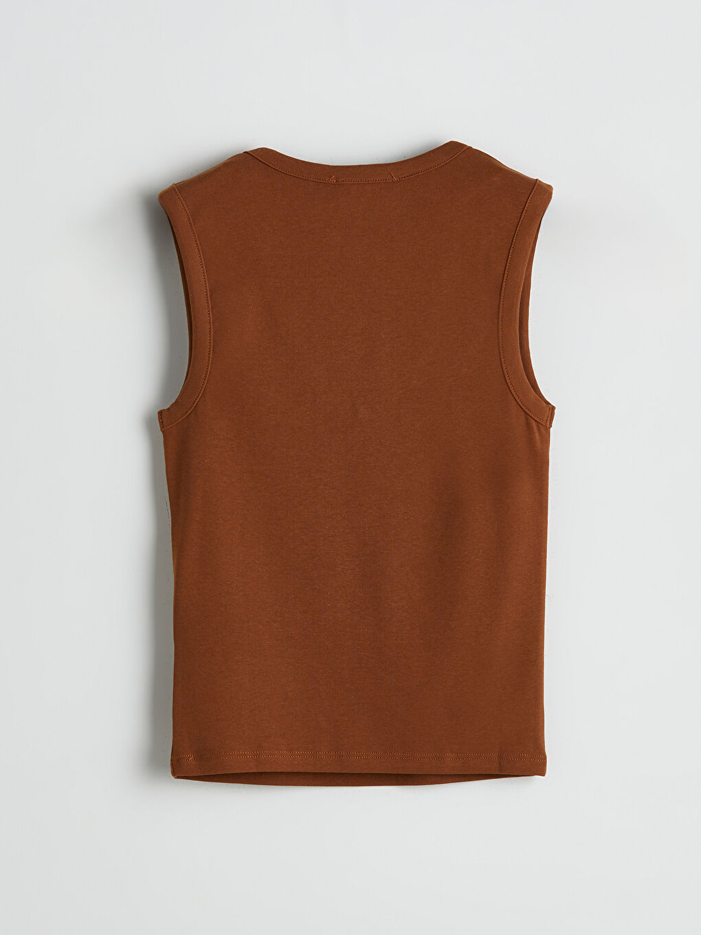 Kahverengi V Yaka Kadın Atlet-5