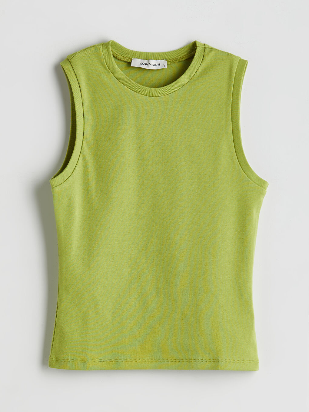 Yeşil Bisiklet Yaka Kadın Atlet-4