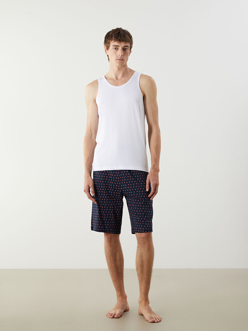 Standard Fit Men's Pyjama Bottom Shorts -S5P980Z8-LSJ