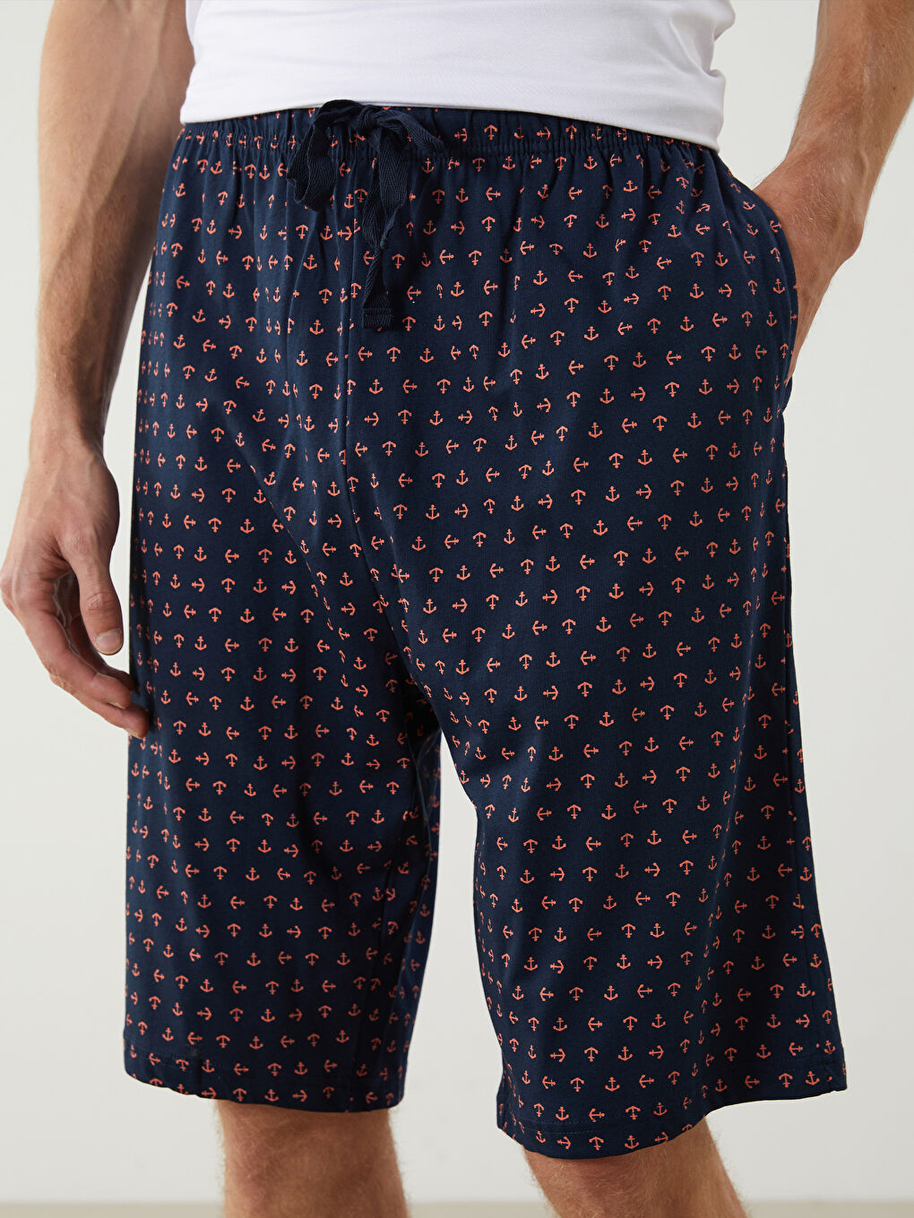 Standard Fit Men's Pyjama Bottom Shorts -S5P980Z8-LSJ