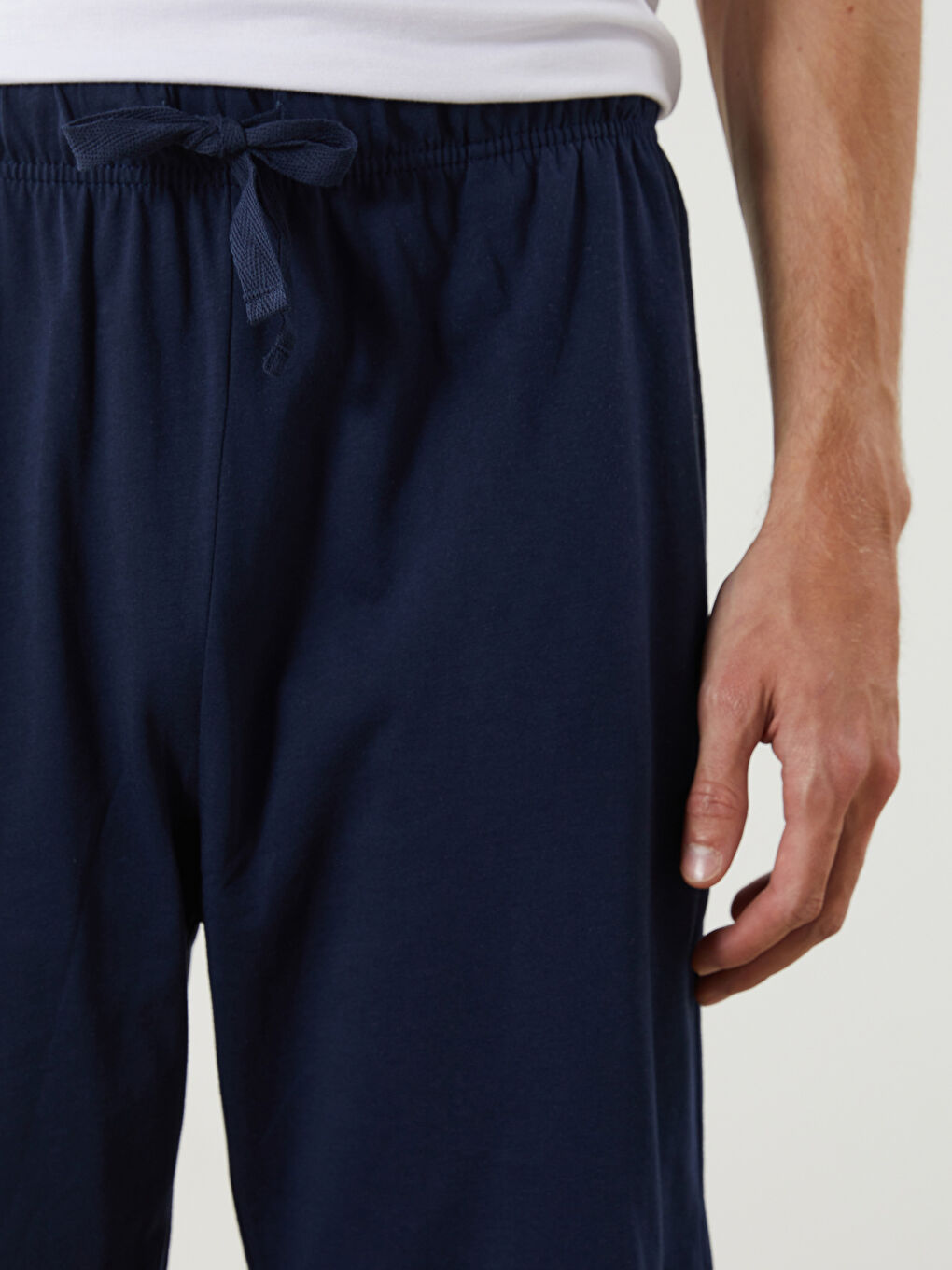 Lacivert Standart Kalıp Erkek Pijama Alt Şort-2