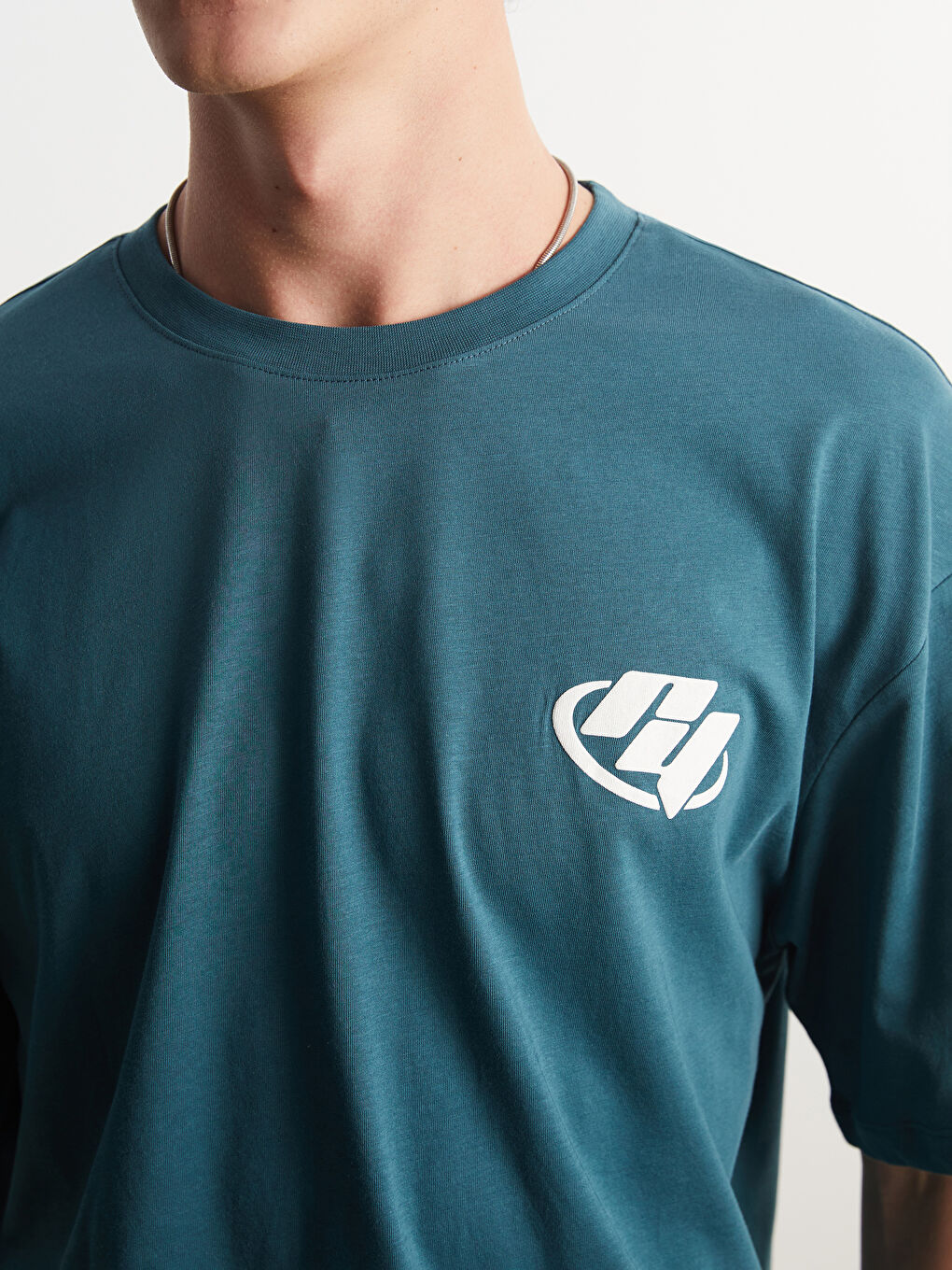 XSIDE Crew Neck Printed Jersey Men's T-Shirt -S5P983Z8-YVC