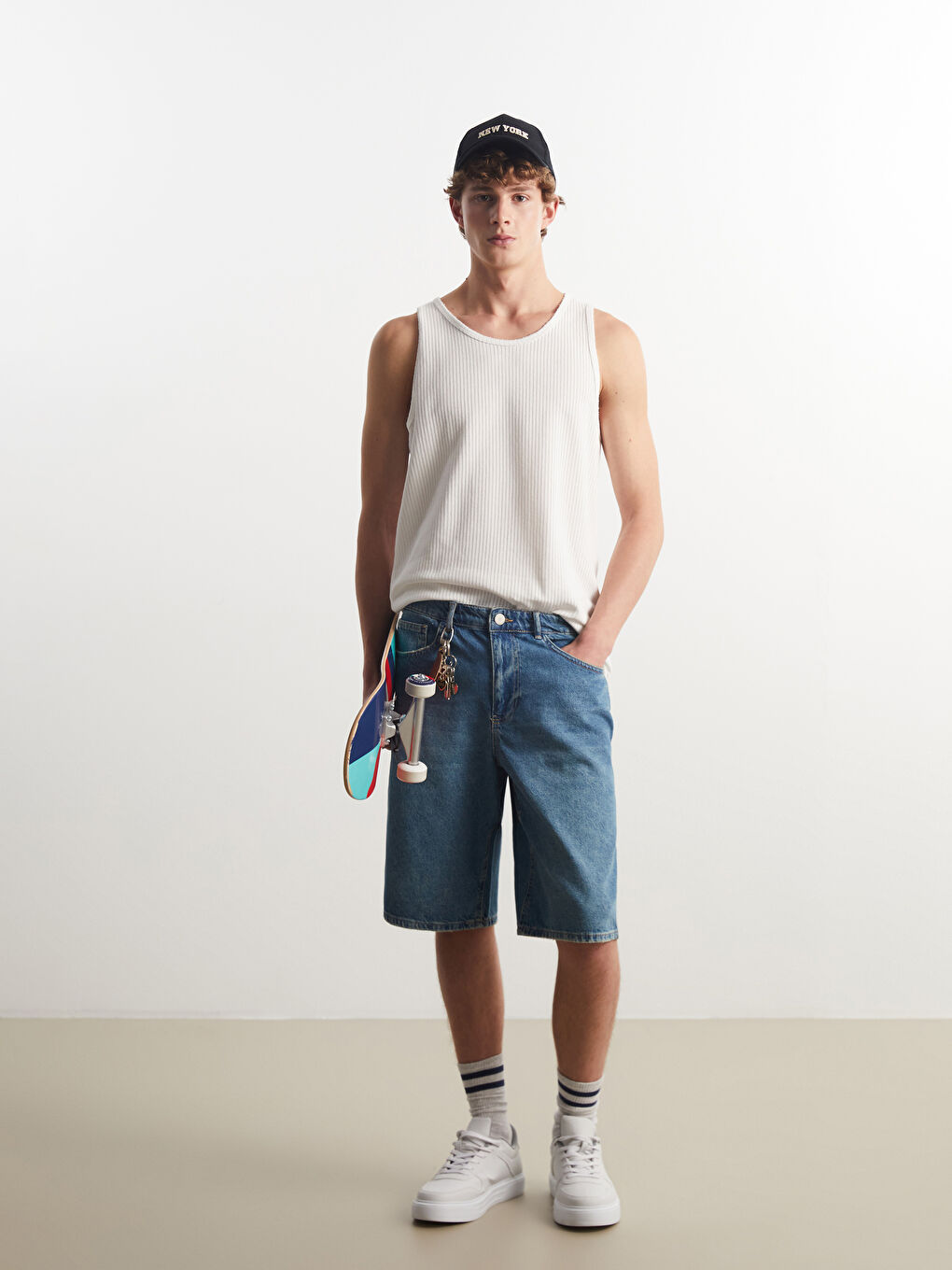 XSIDE Crew Neck Men's Sleeveless T-Shirt -S5P984Z8-J1F
