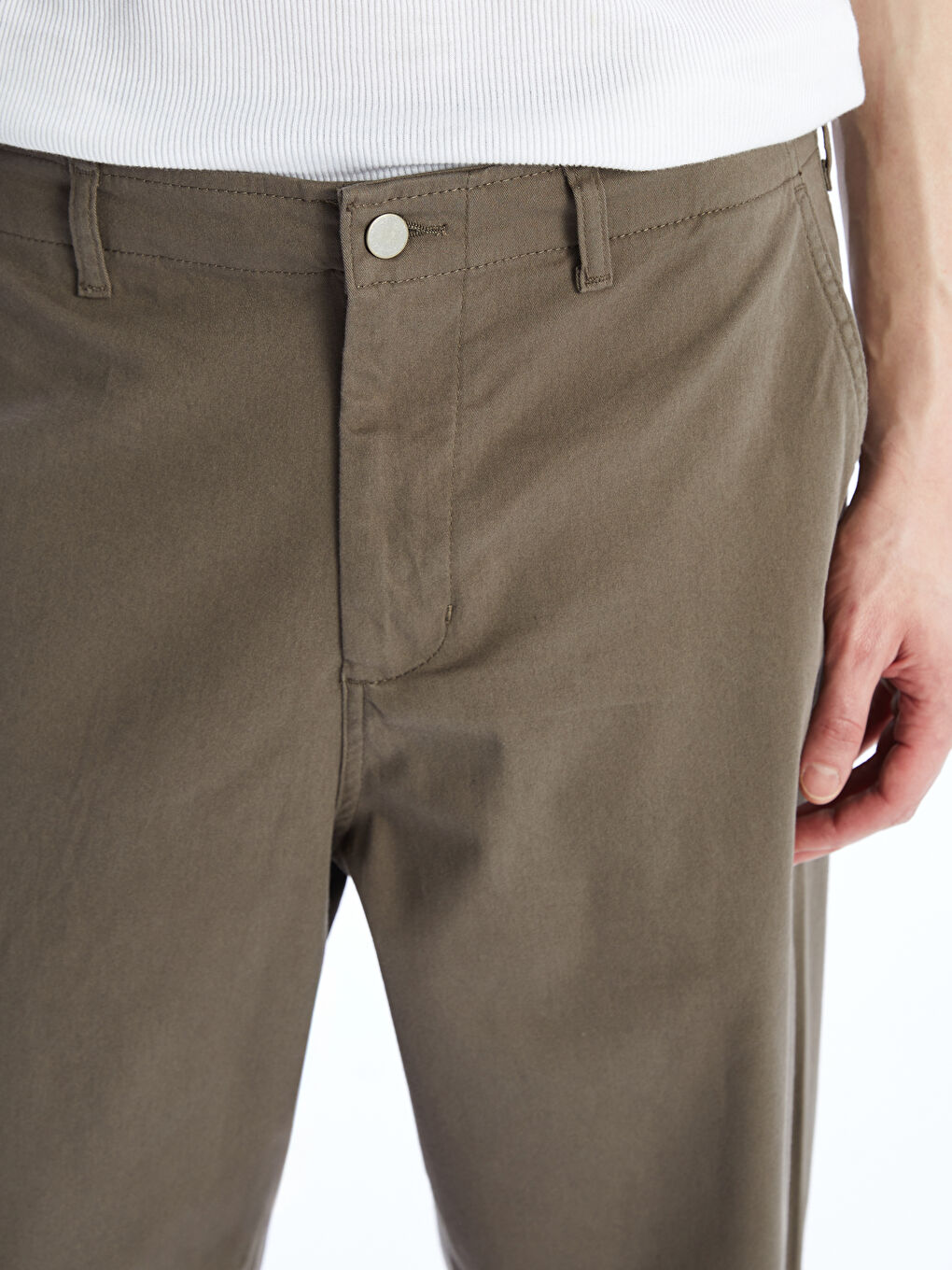 XSIDE Relaxed Fit Twill Men's Trousers -S5P999Z8-YCT