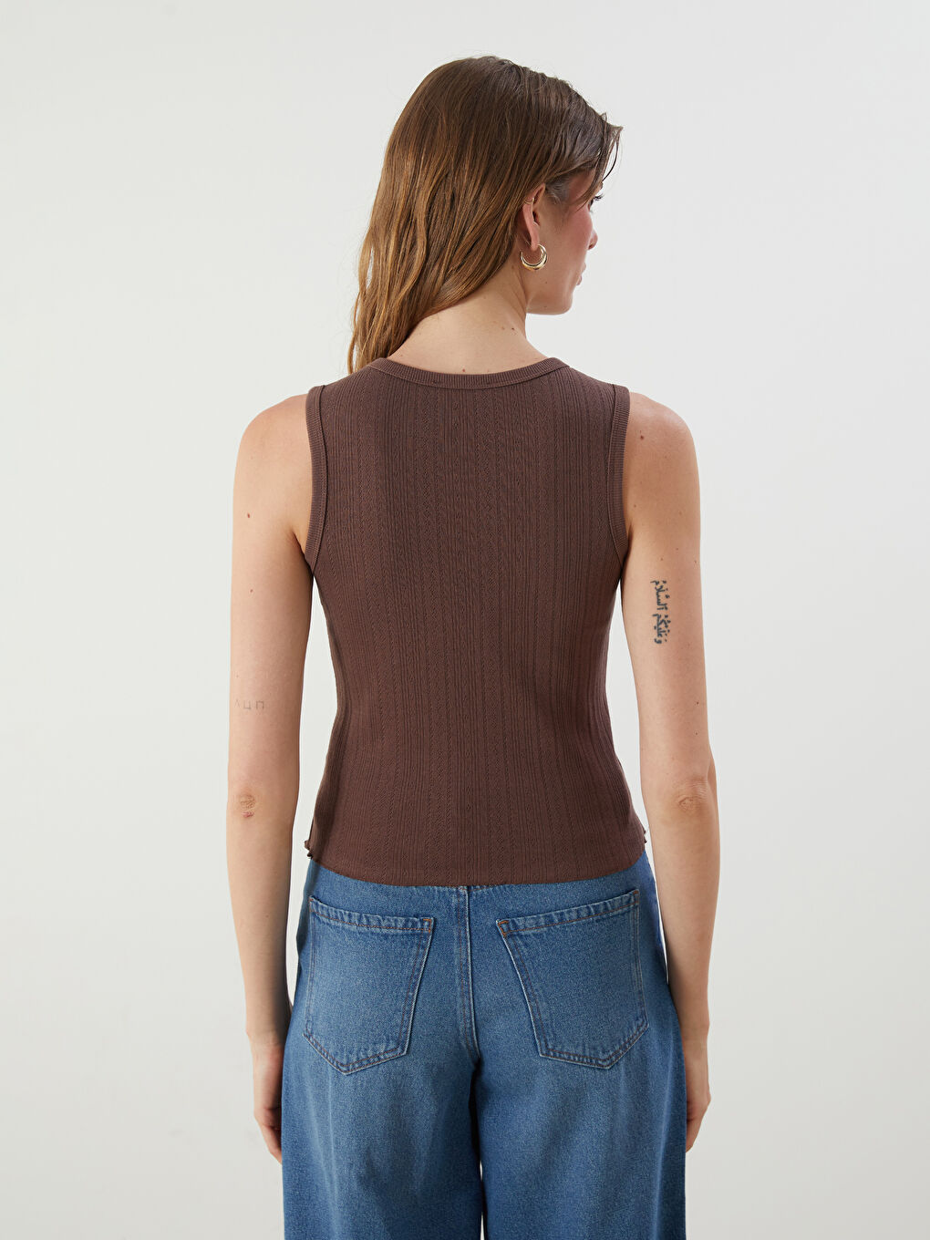 LCW Vision Woman BROWN Tank Top -S5PA48Z8-HDR