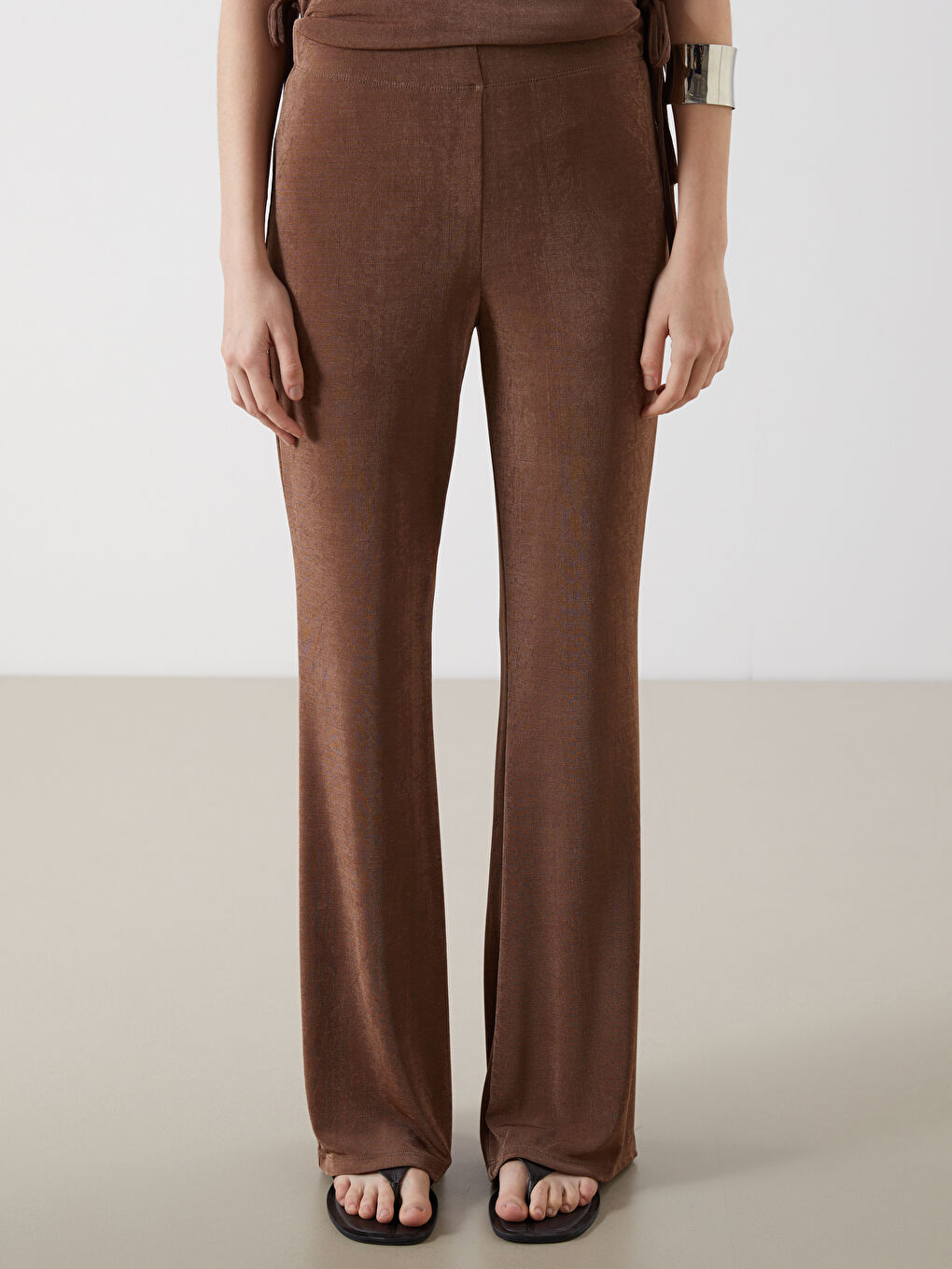 بنطلون نساء بخصر مطاطي-1