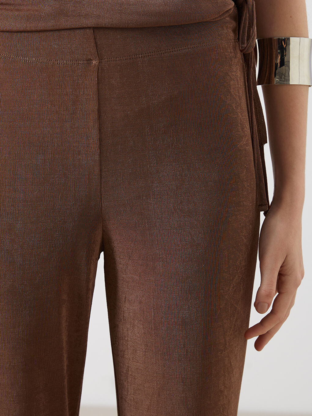 بنطلون نساء بخصر مطاطي-2