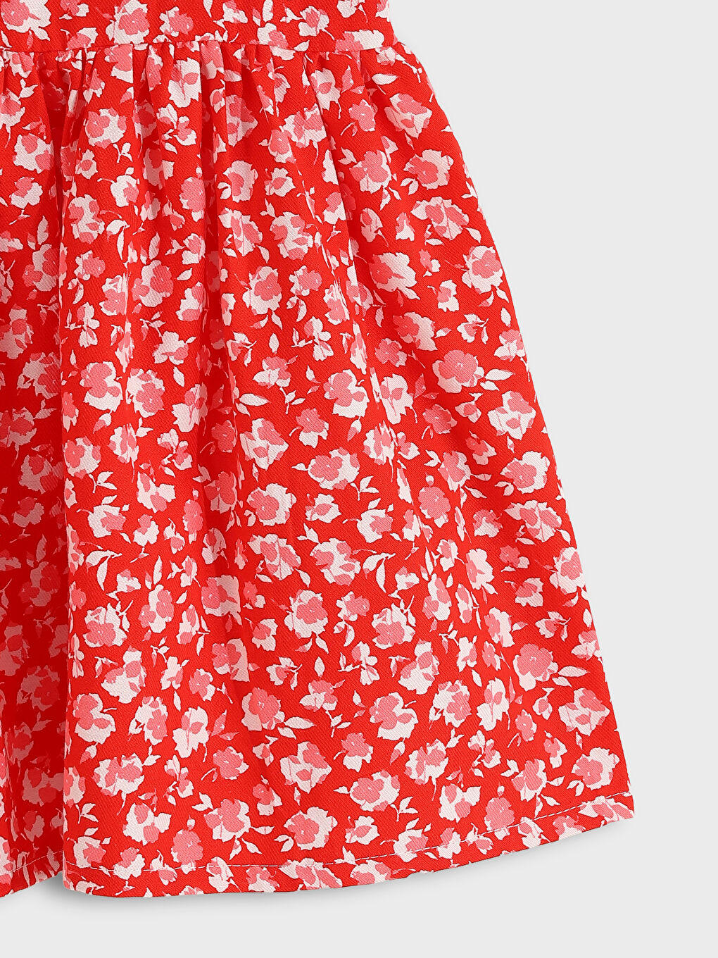 فستان للبنات بياقة دائرية-2