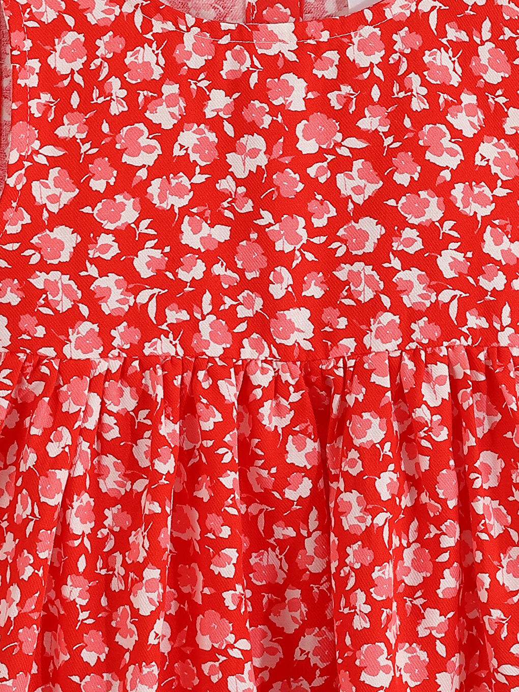 فستان للبنات بياقة دائرية-3