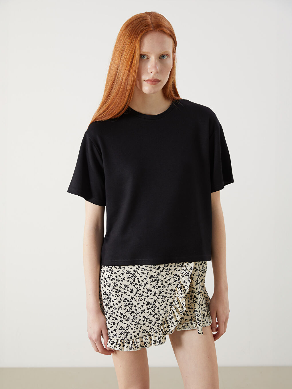 XSIDE Crew Neck Women's T-Shirt -S5PA83Z8-CVL