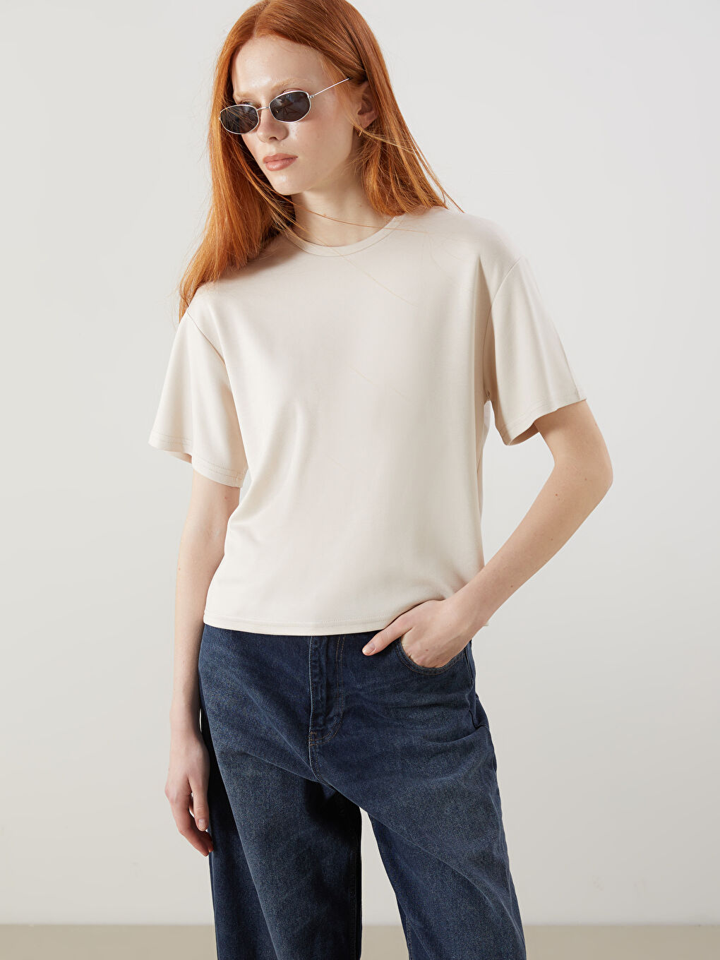 XSIDE Crew Neck Women's T-Shirt -S5PA83Z8-ZK9