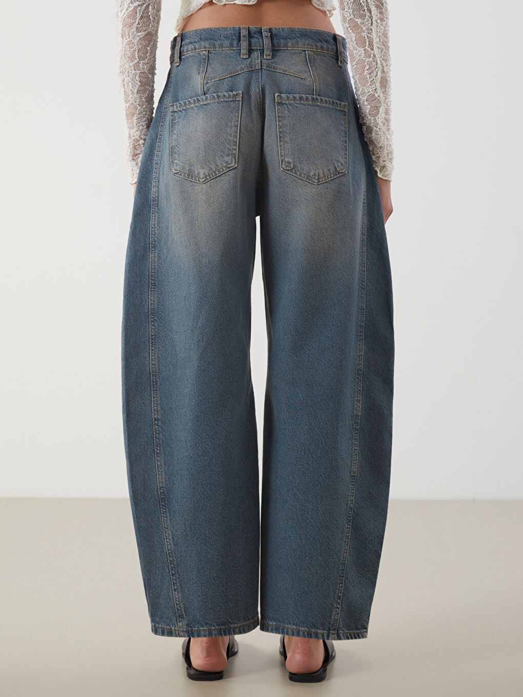 LCW Jeans Balloon Fit Women's Jeans -S5PB08Z8-GRD