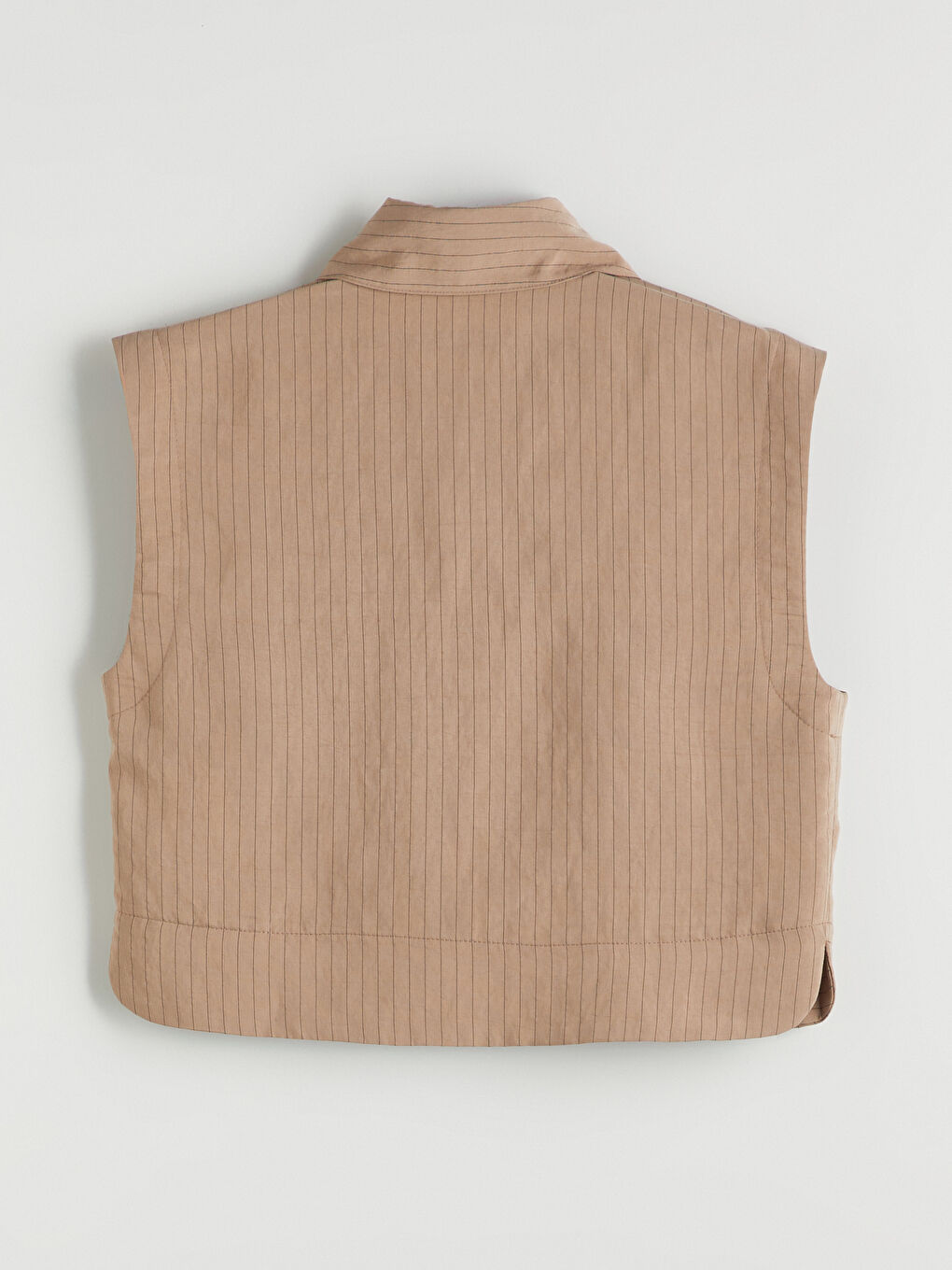 Kahverengi Çizgili Modal Karışımlı Kadın Gömlek-5