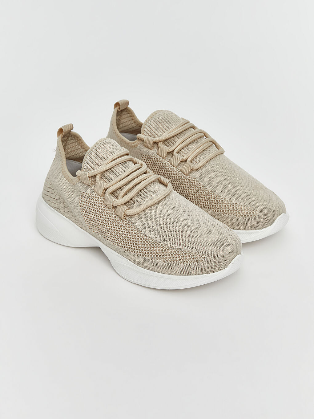 Bej File Detaylı Kadın Spor Ayakkabı