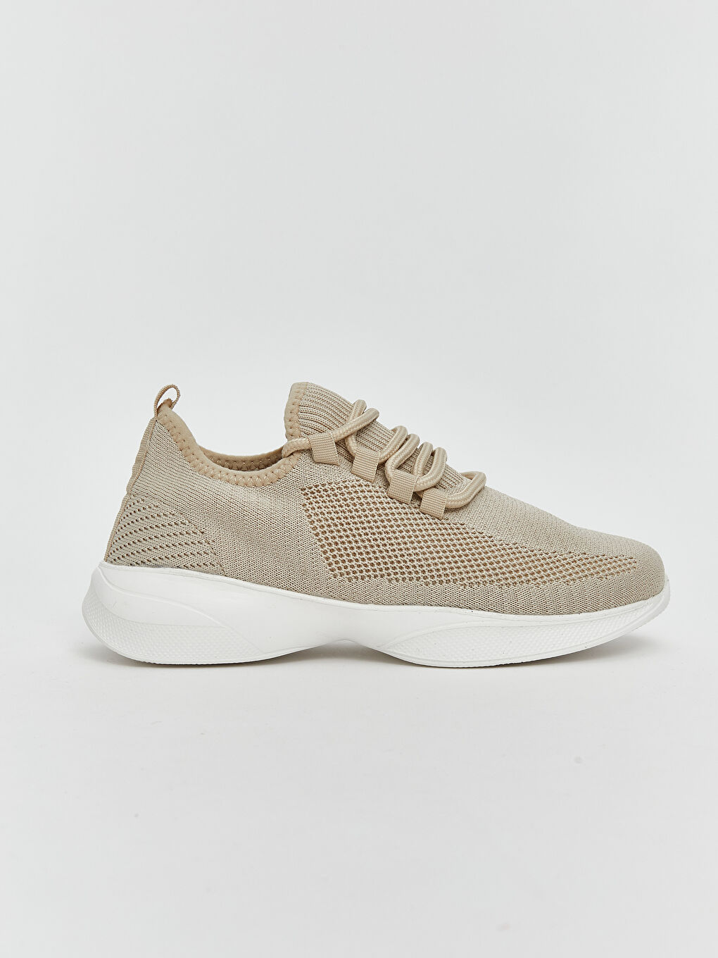 Bej File Detaylı Kadın Spor Ayakkabı-1
