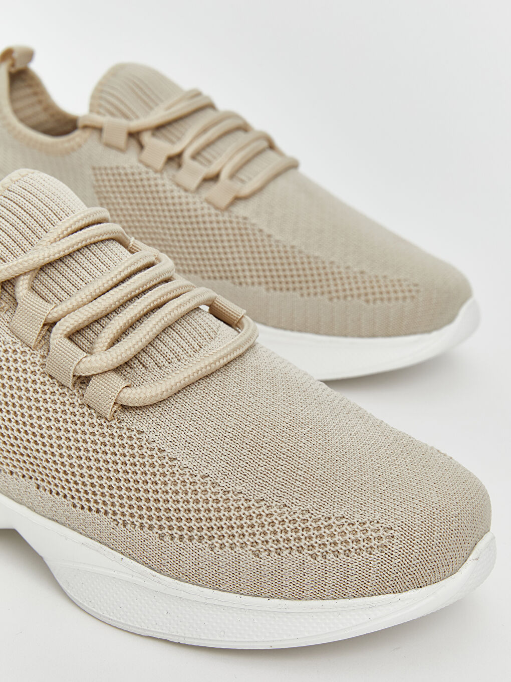 Bej File Detaylı Kadın Spor Ayakkabı-2