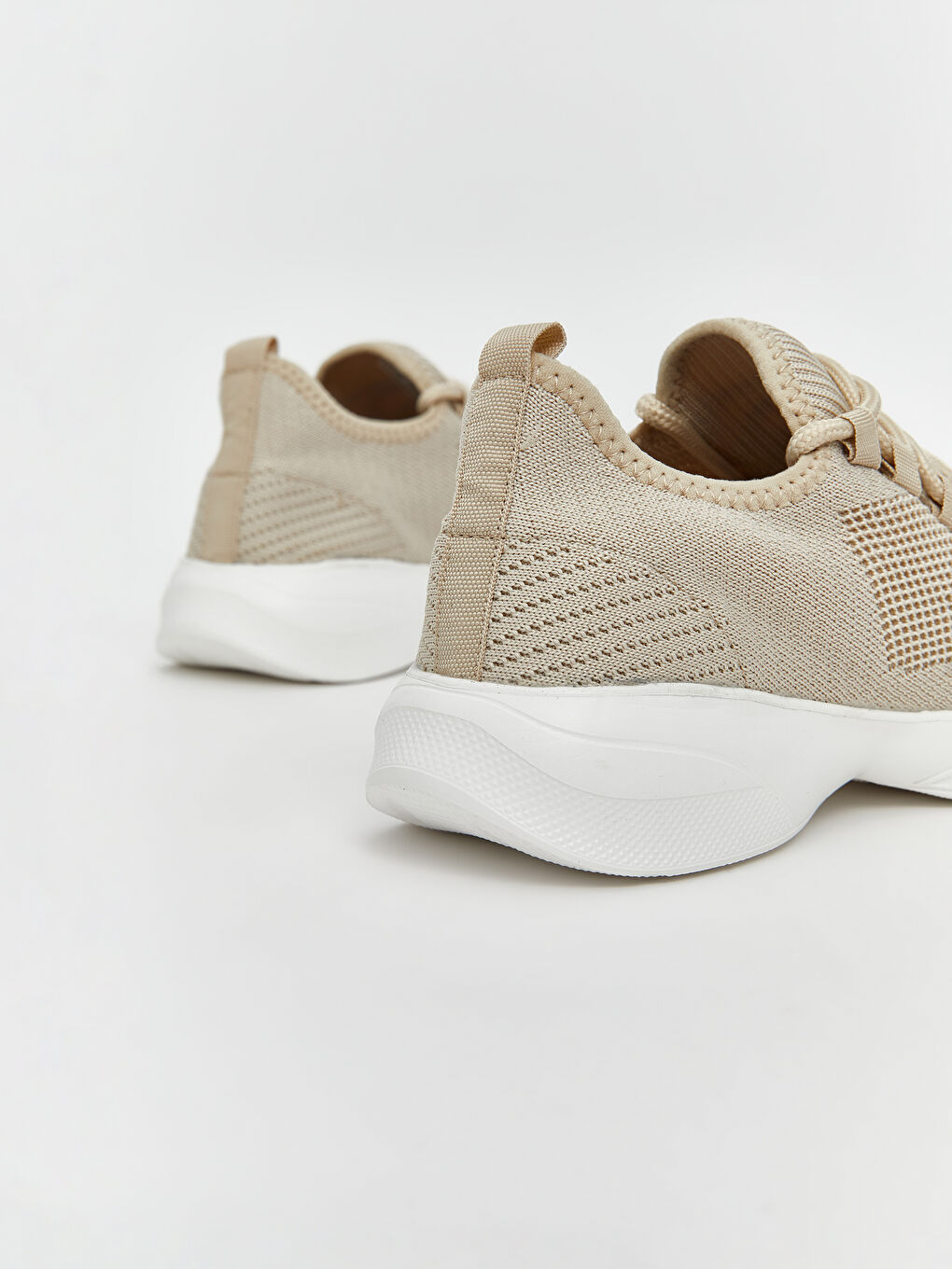 Bej File Detaylı Kadın Spor Ayakkabı-4