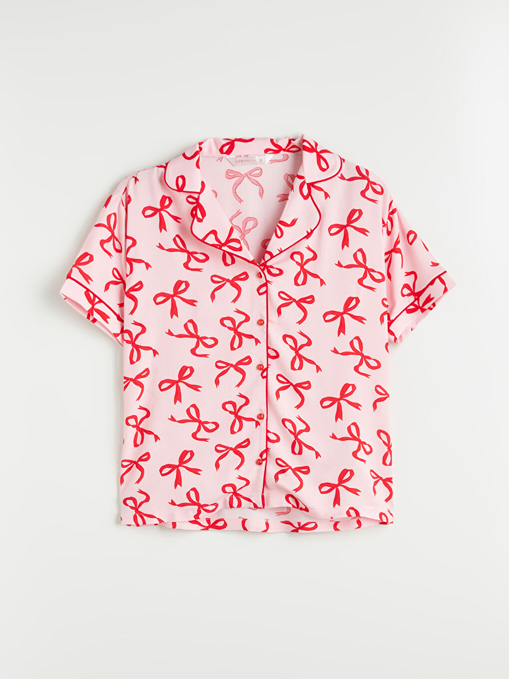 Shirt Collar Printed Women's Shorts Pajama Set -S5PB95Z8-LSZ