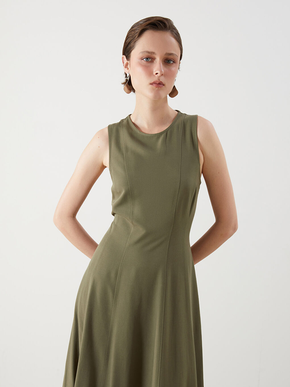 Woman KHAKI Dress -S5PC12Z8-JYN