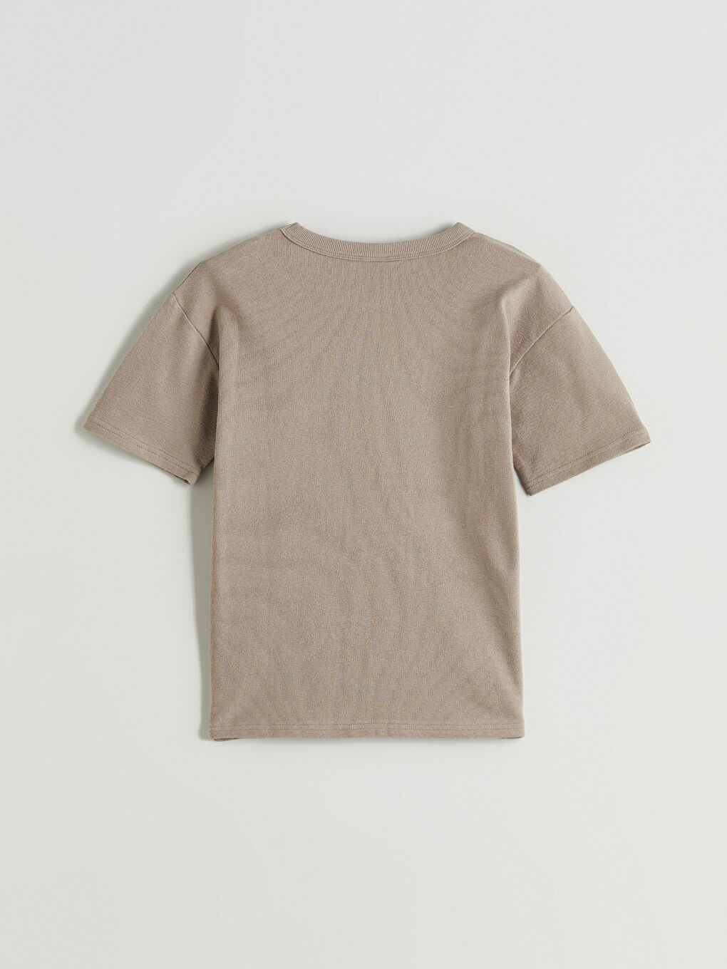 Kahverengi Bisiklet Yaka Baskılı Erkek Çocuk Tişört-2